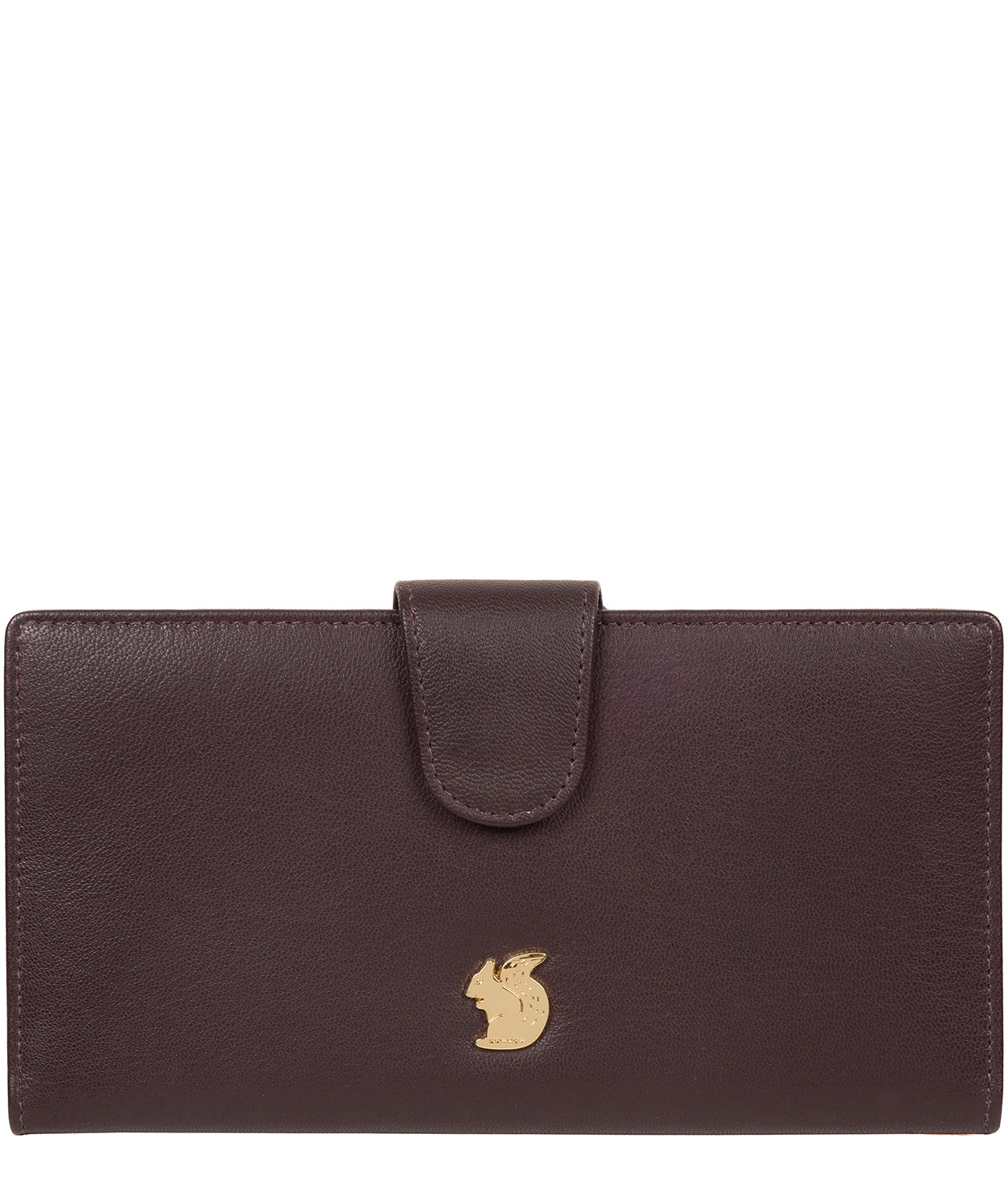 'Kaif' Plum Leather Purse image 1