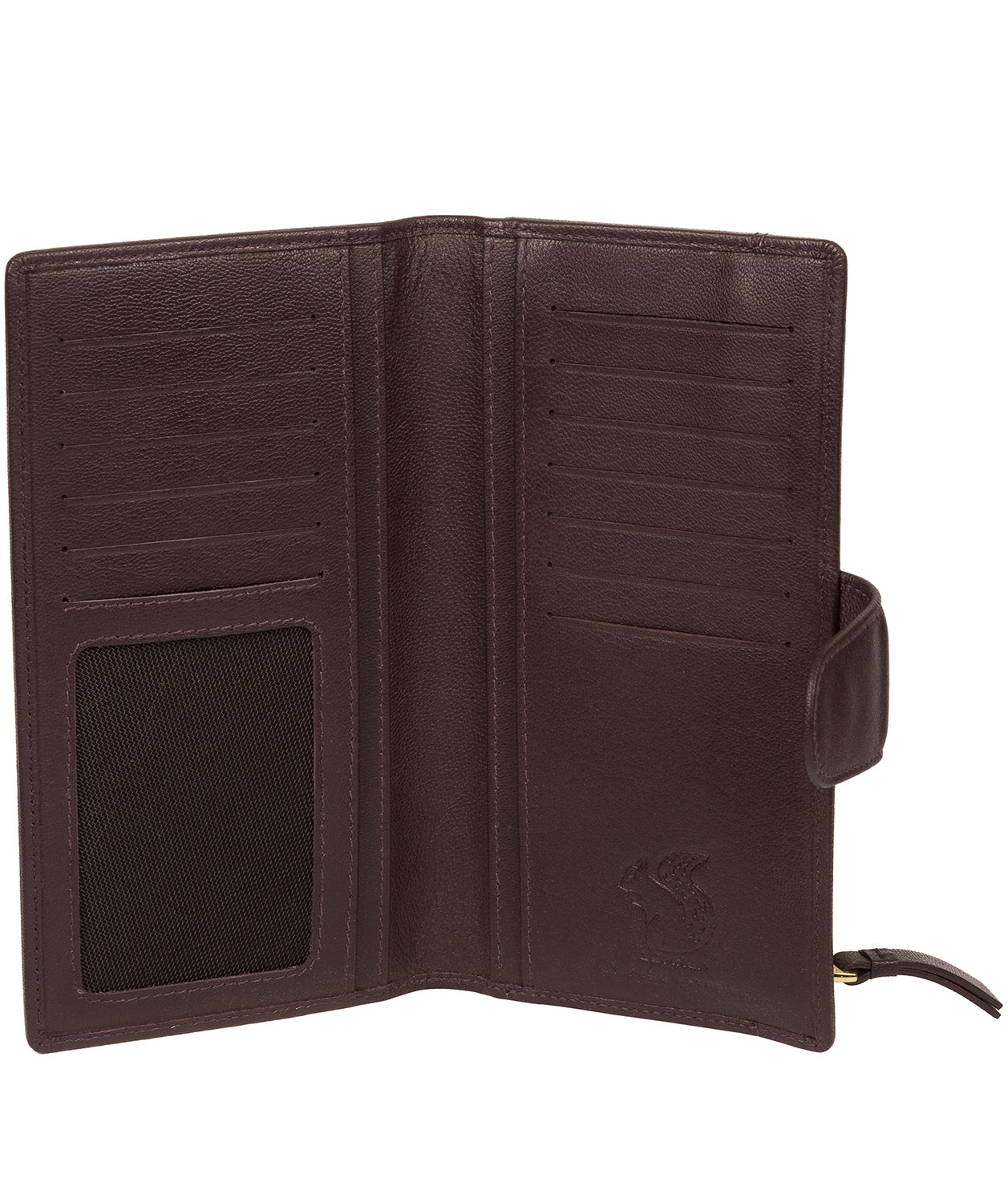 'Kaif' Plum Leather Purse image 4
