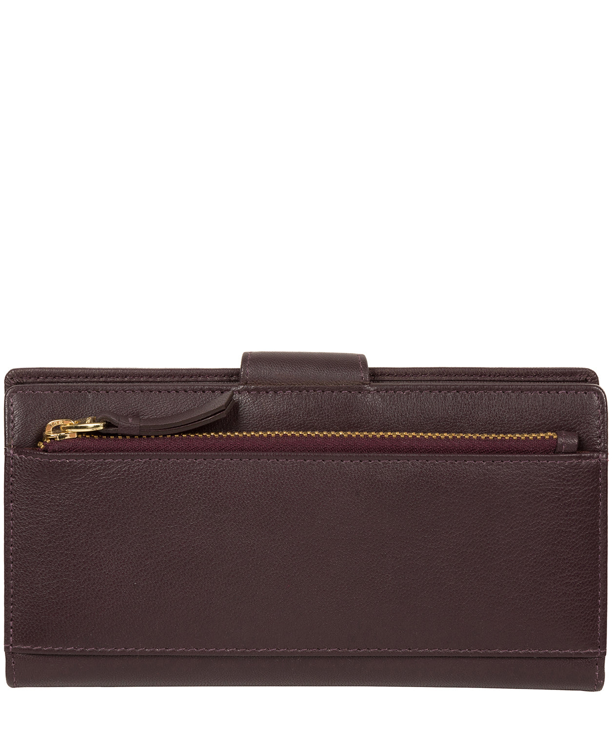'Kaif' Plum Leather Purse image 6