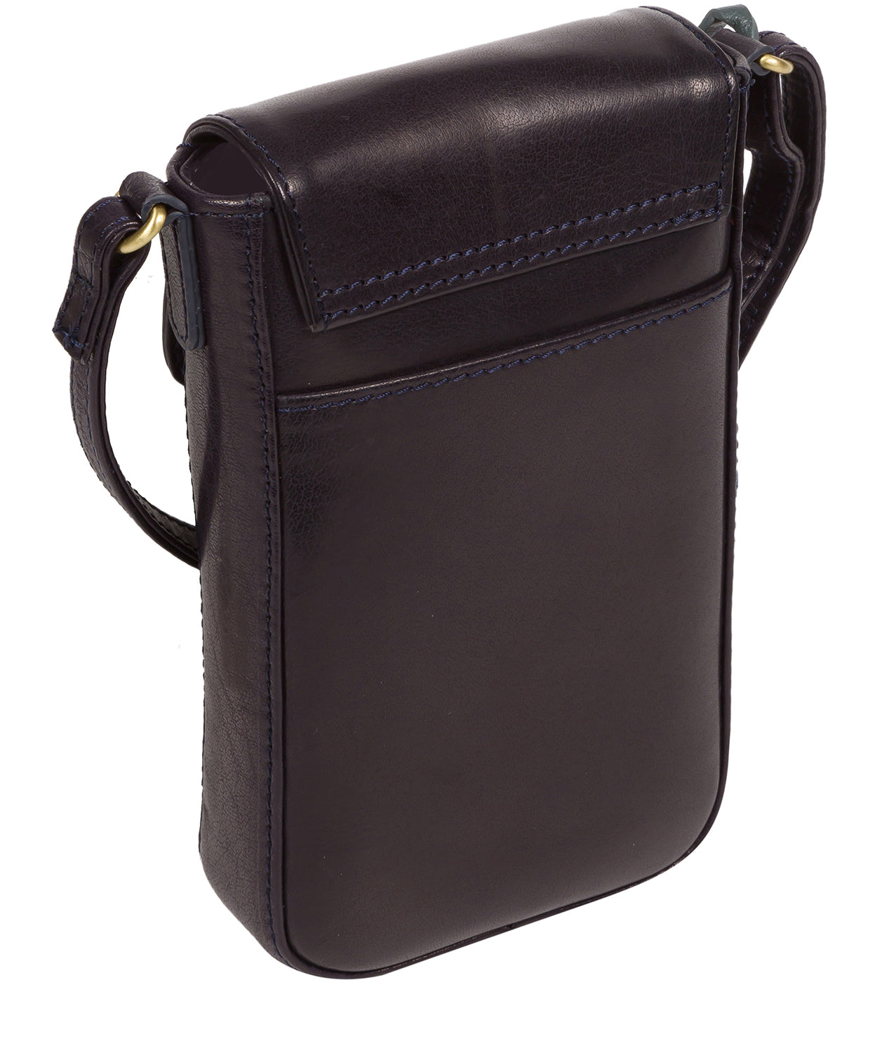 'Buzz' Navy Leather Cross Body Phone Bag