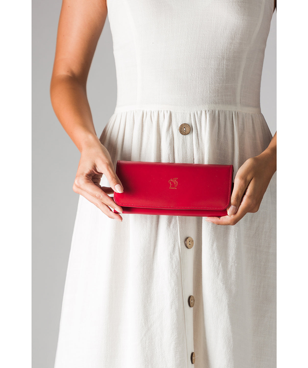 'Jorja' Cherry Leather Purse