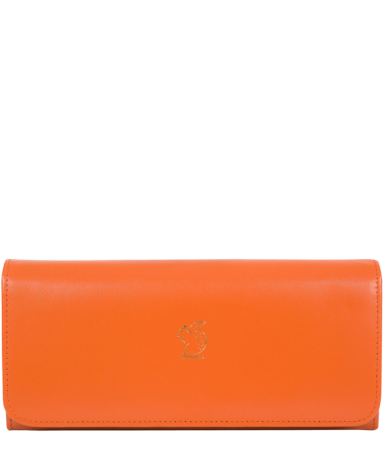 'Jorja' Orange Leather Purse