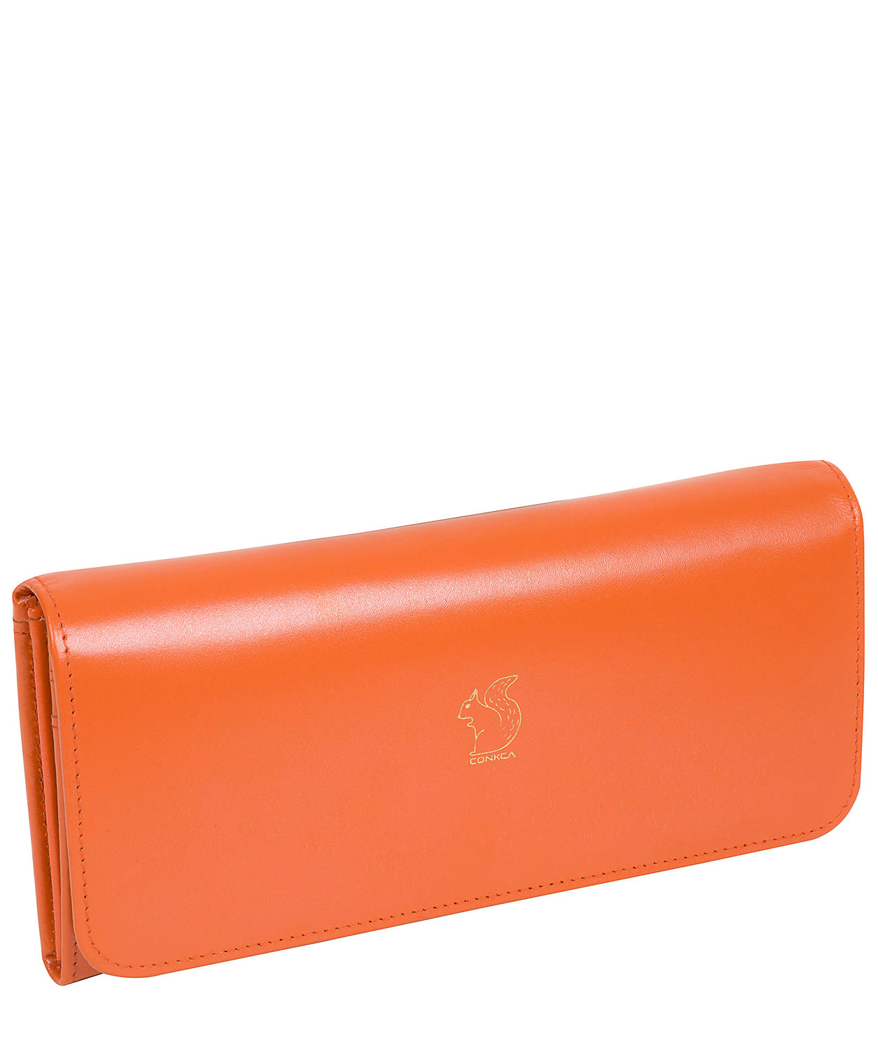 'Jorja' Orange Leather Purse