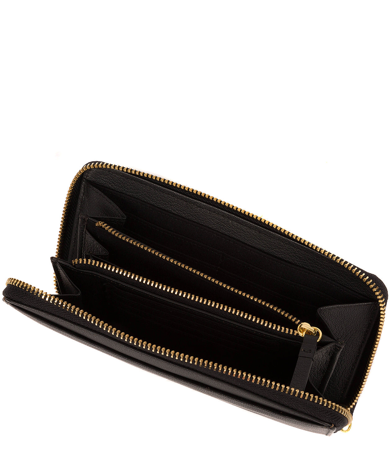 'Billie' Pebble Black Leather Purse