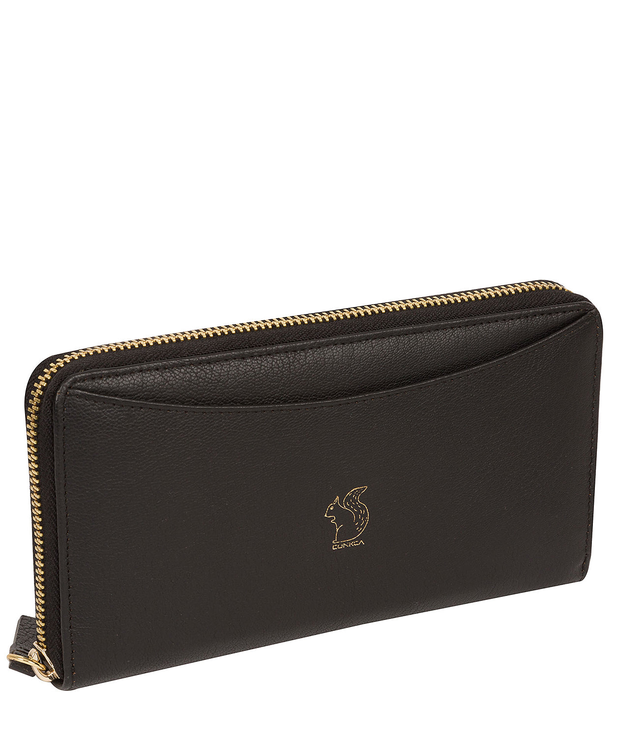 'Billie' Pebble Black Leather Purse