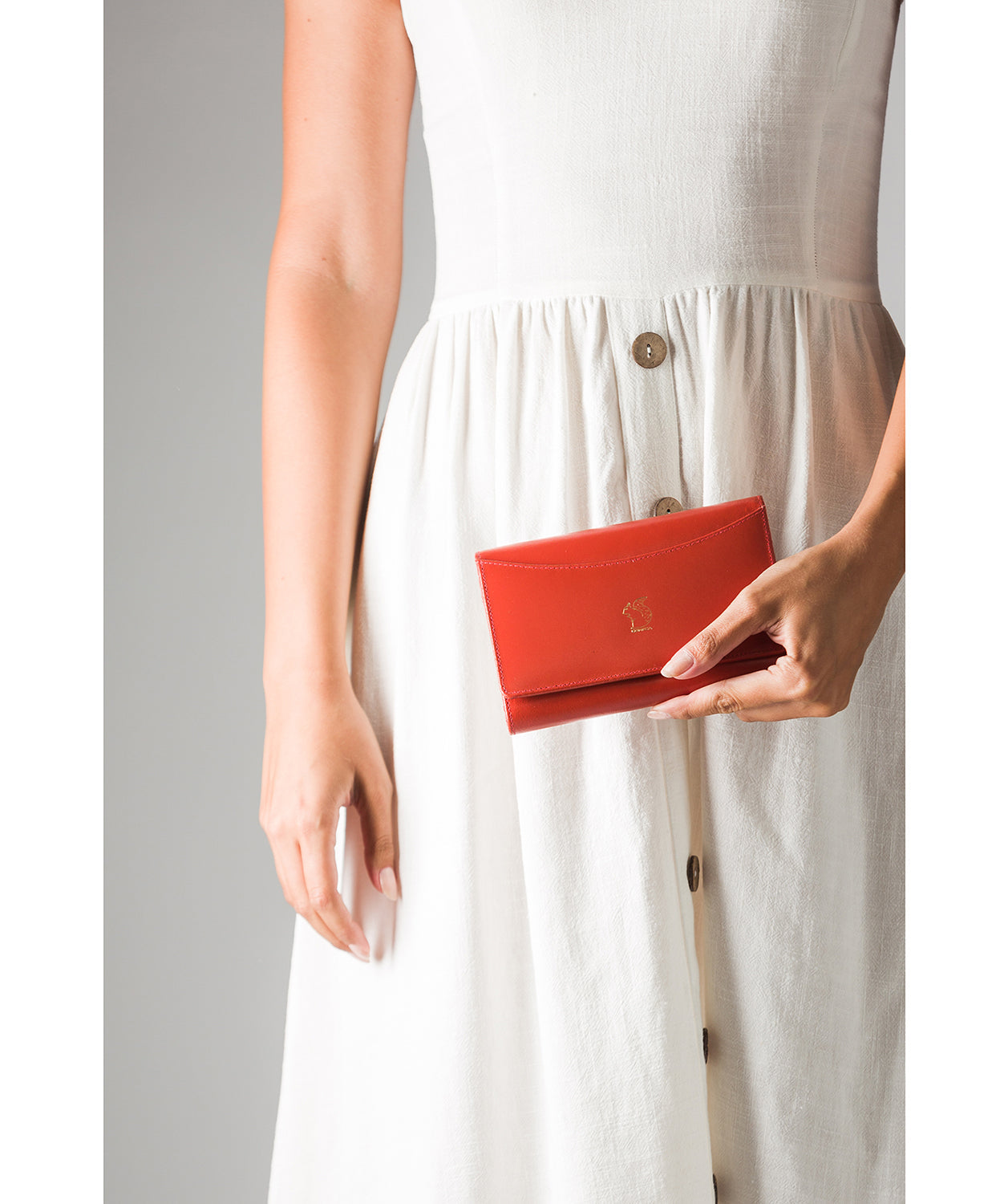 'Kali' Ginger Leather Purse
