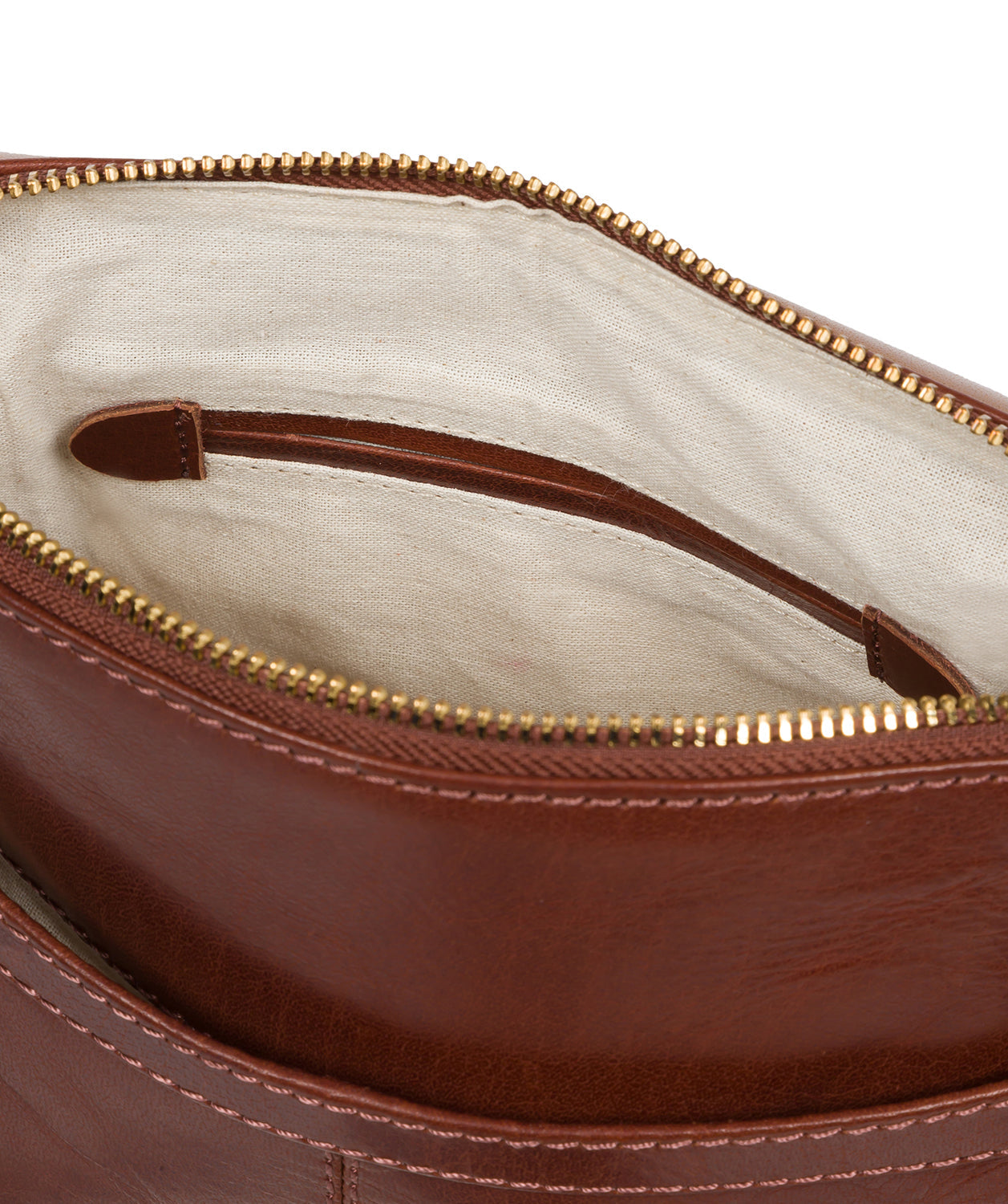 'Dainty' Conker Brown, Black & Dark Tan Leather Cross Body Bag