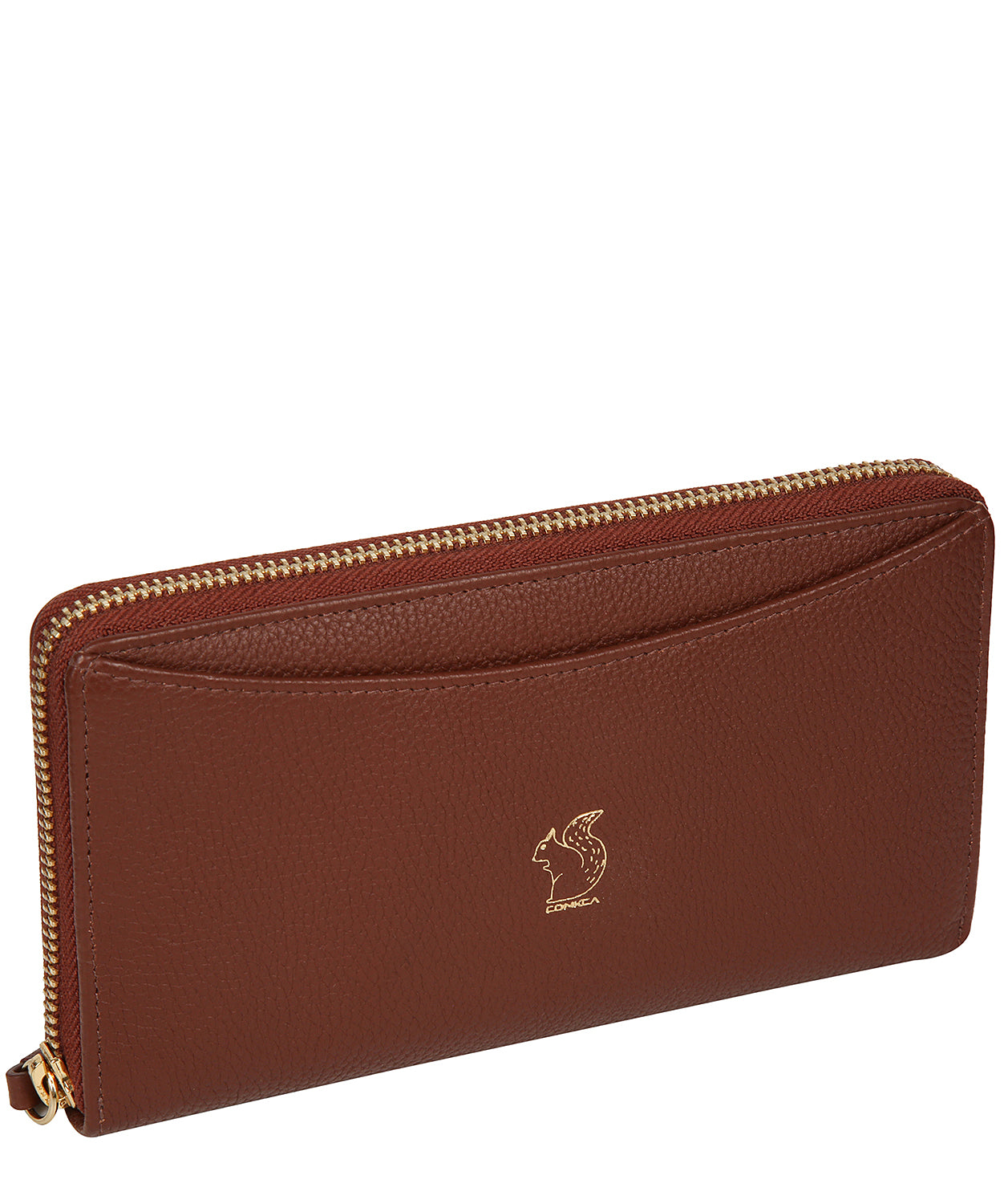 'Billie' Chestnut Leather Purse
