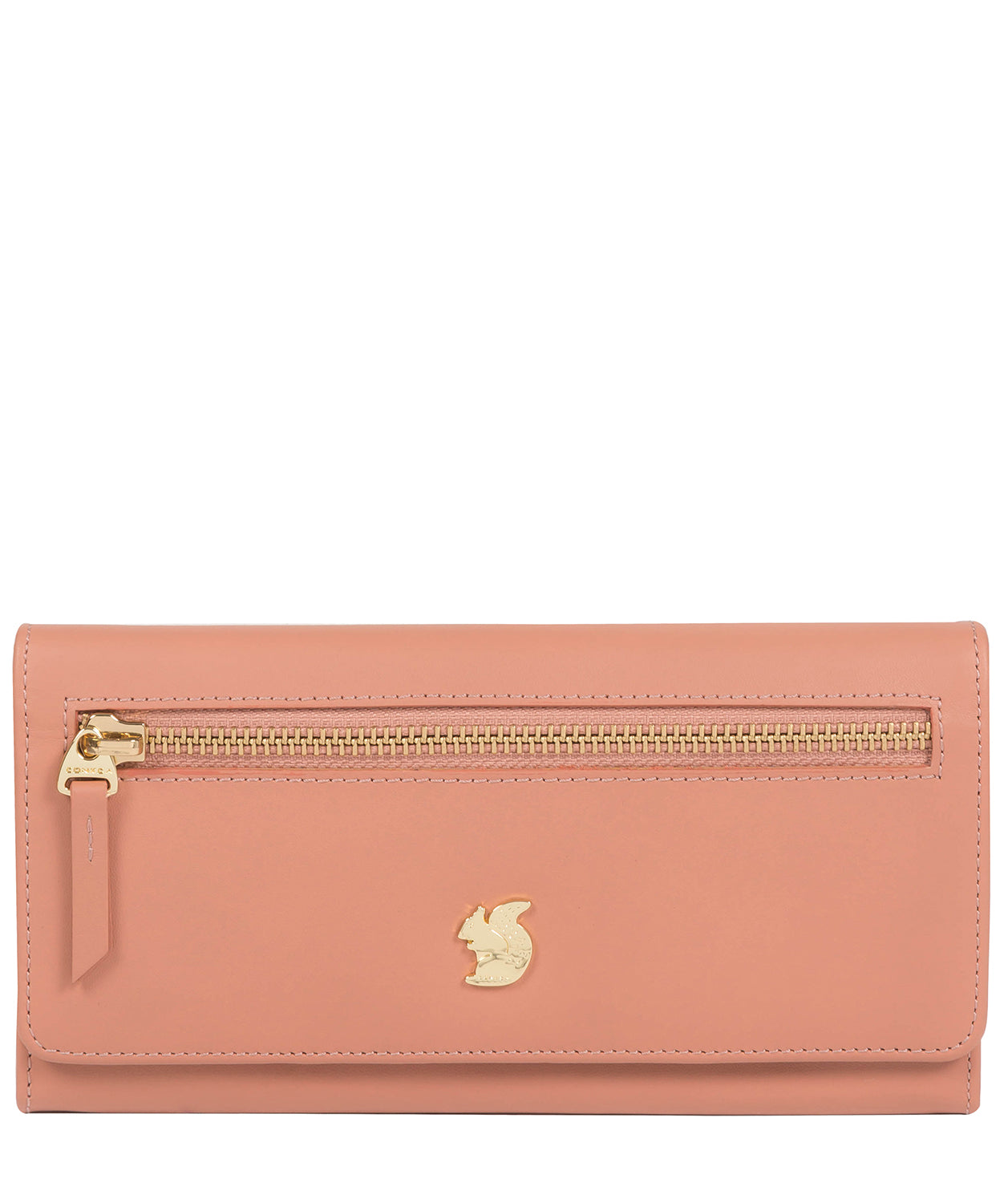 'Honey' Misty Rose Leather Bi-Fold Purse