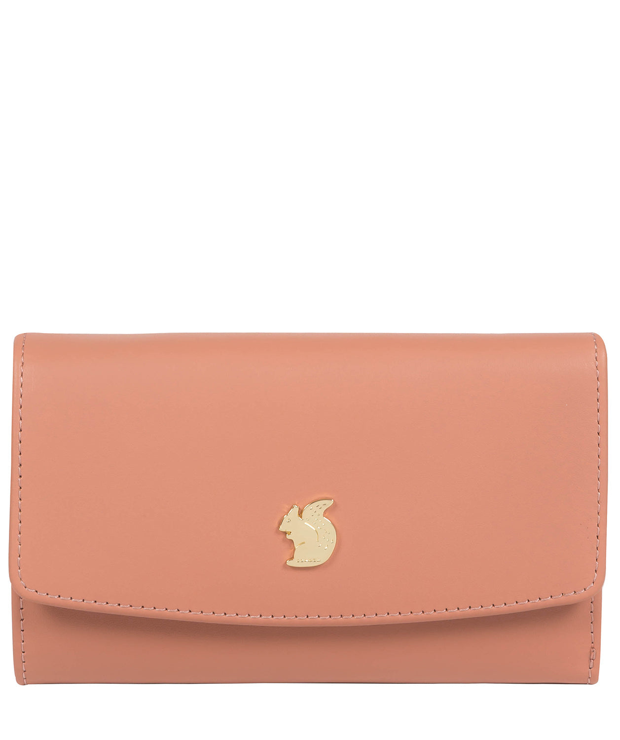 'Sherry' Misty Rose Leather Tri-Fold Purse