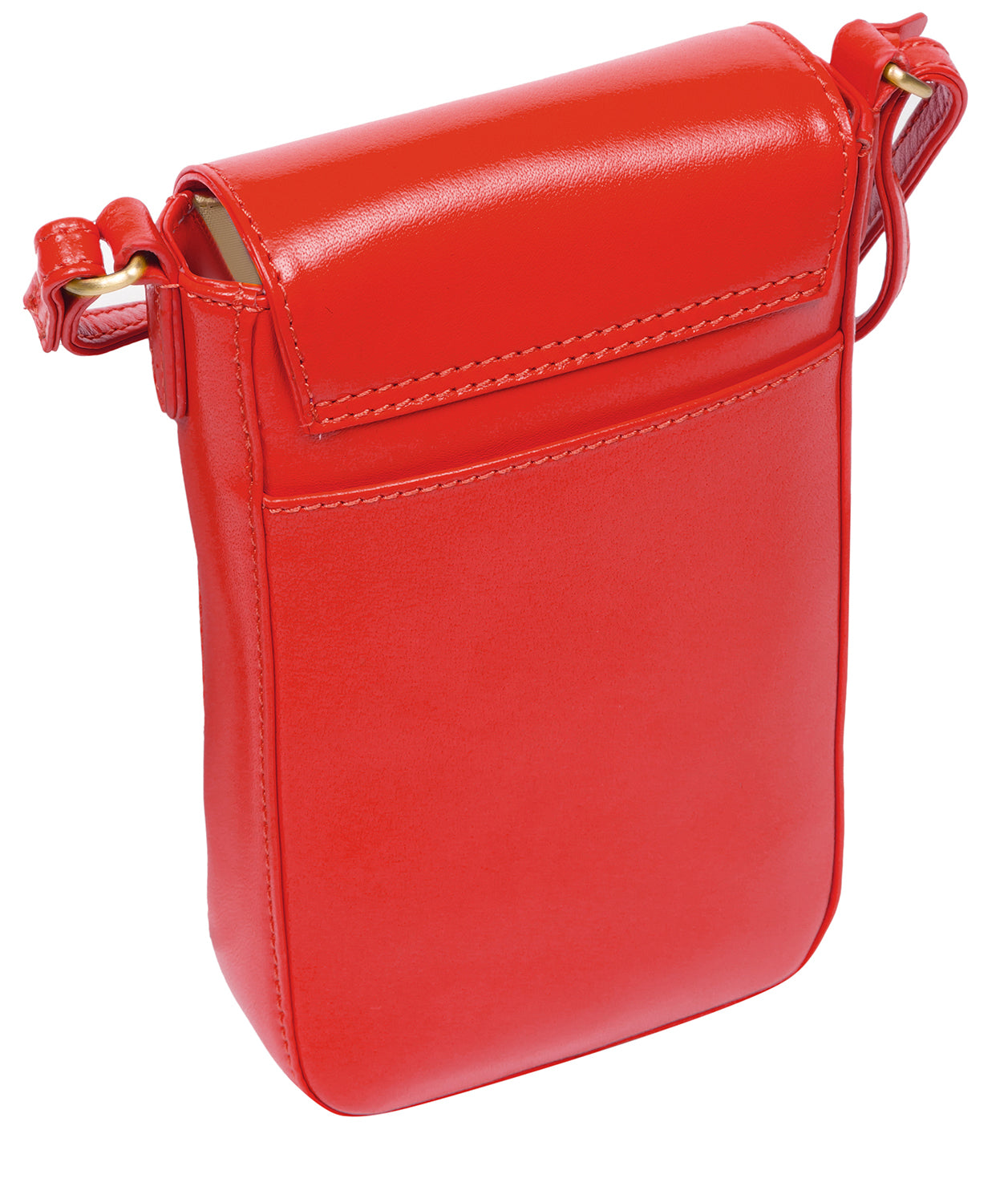 Conkca London Originals Collection Bags: 'Buzz' Orangeade Leather Cross Body Phone Bag