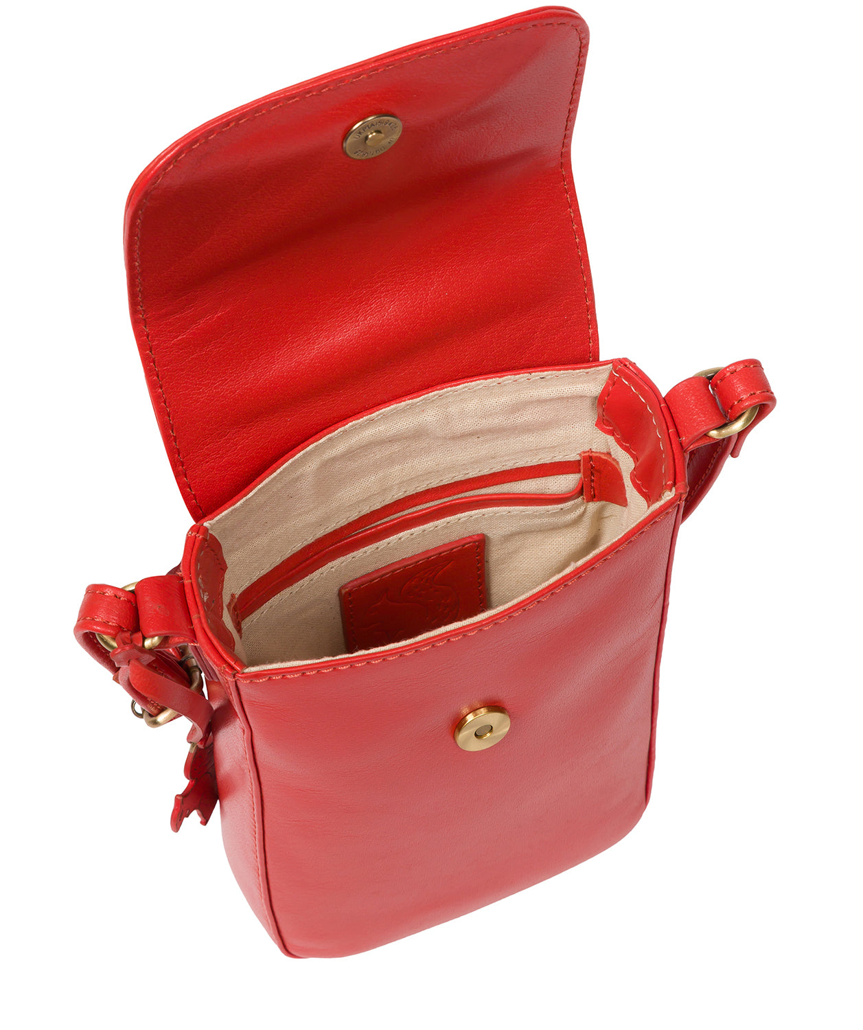Conkca London Originals Collection Bags: 'Buzz' Orangeade Leather Cross Body Phone Bag