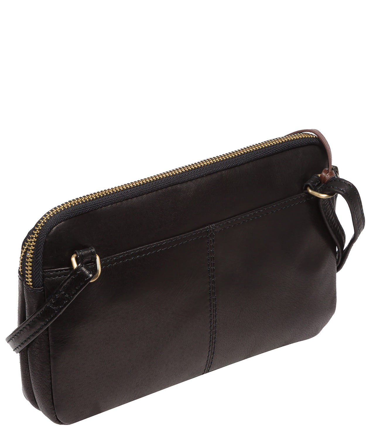 'Birdie' Black Leather Cross Body Bag
