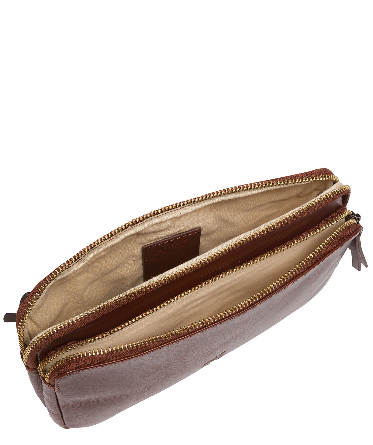 'Birdie' Conker Brown Leather Cross Body Bag