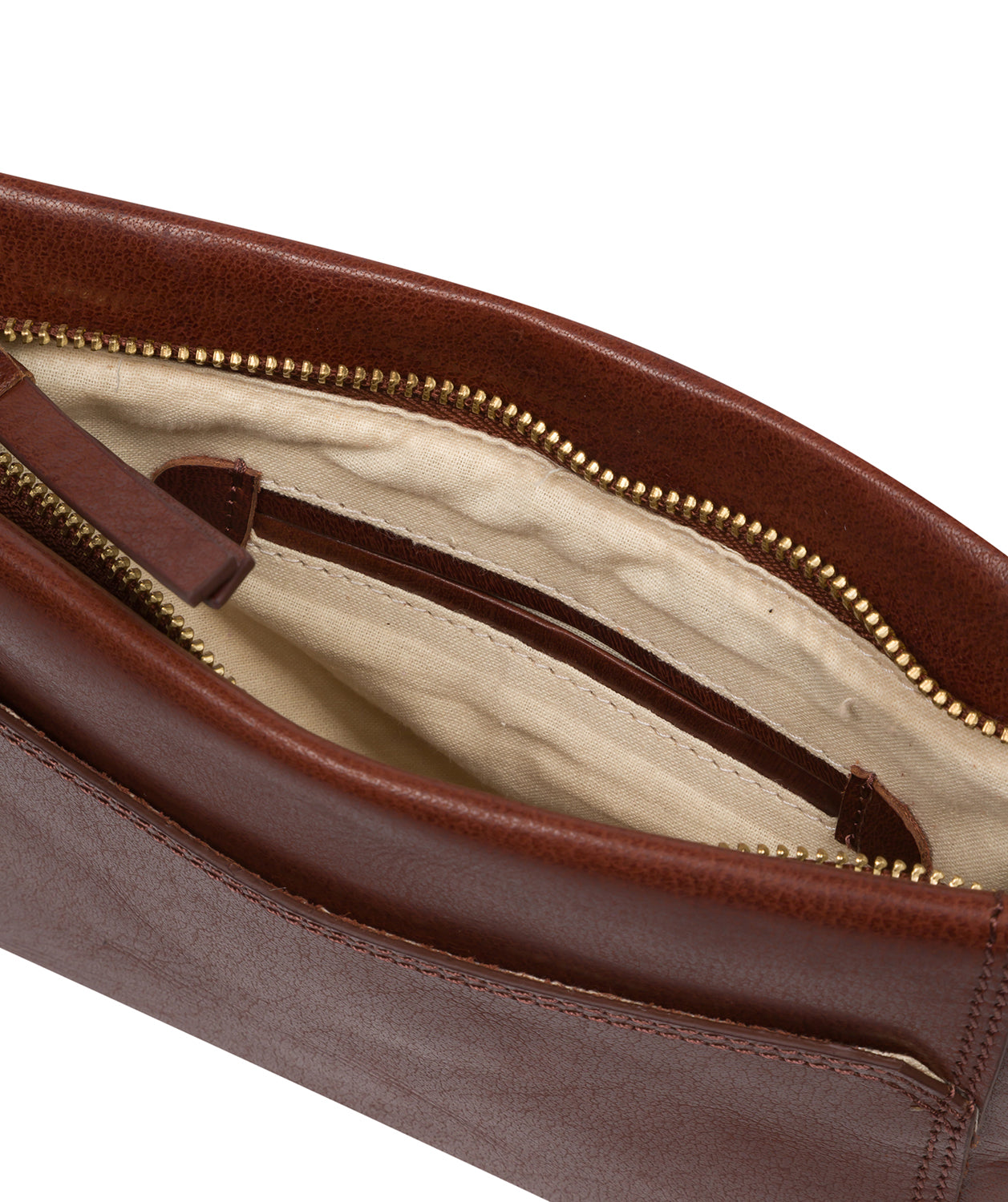'Blossom' Conker Brown Leather Cross Body Bag