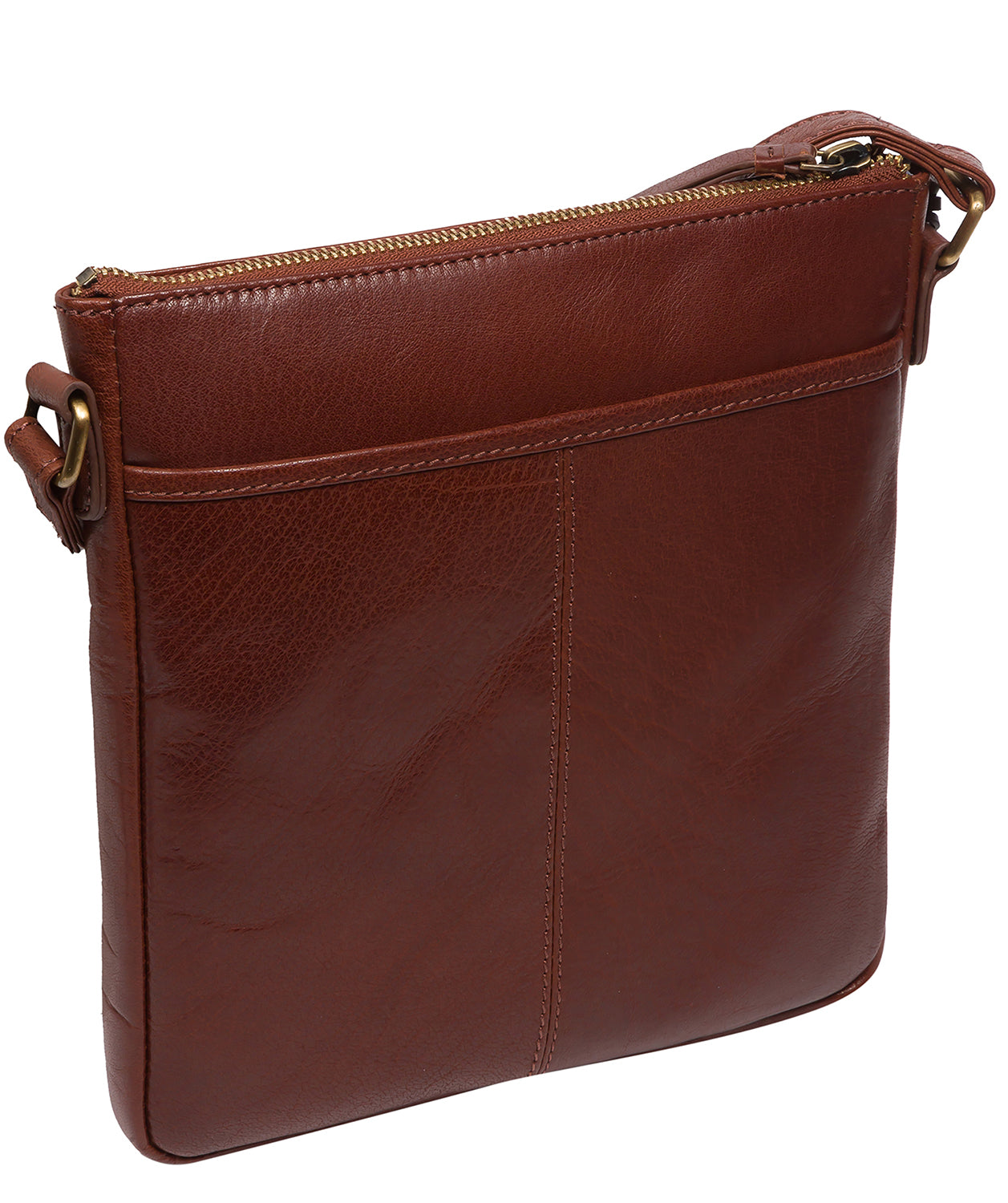 'Rose' Conker Brown Leather Cross Body Bag