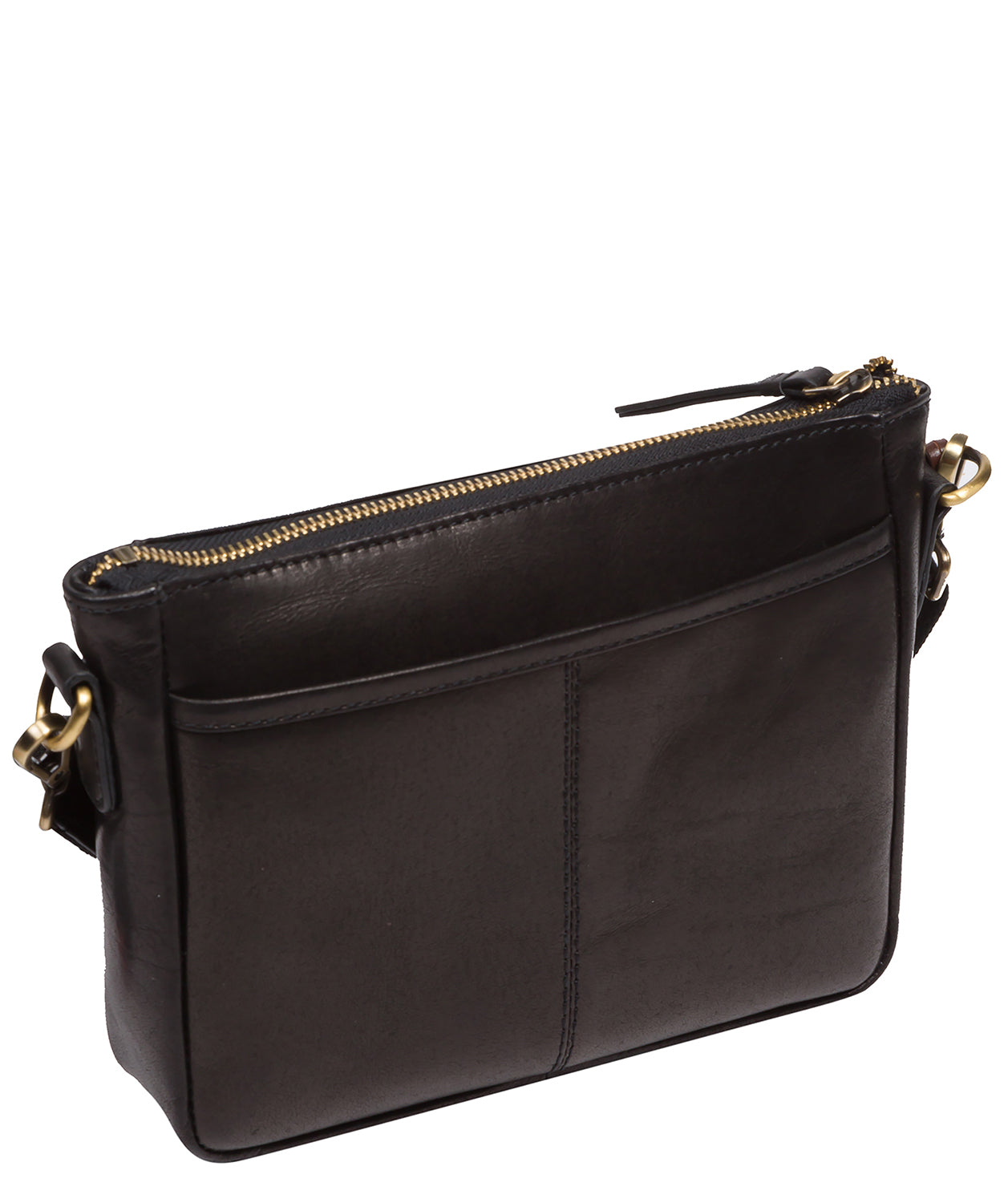 'Sonnet' Black Leather Cross Body Bag