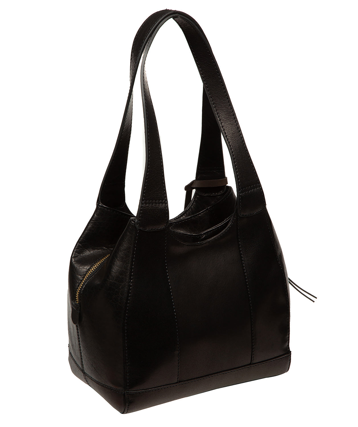 'Vesper' Black Leather Handbag