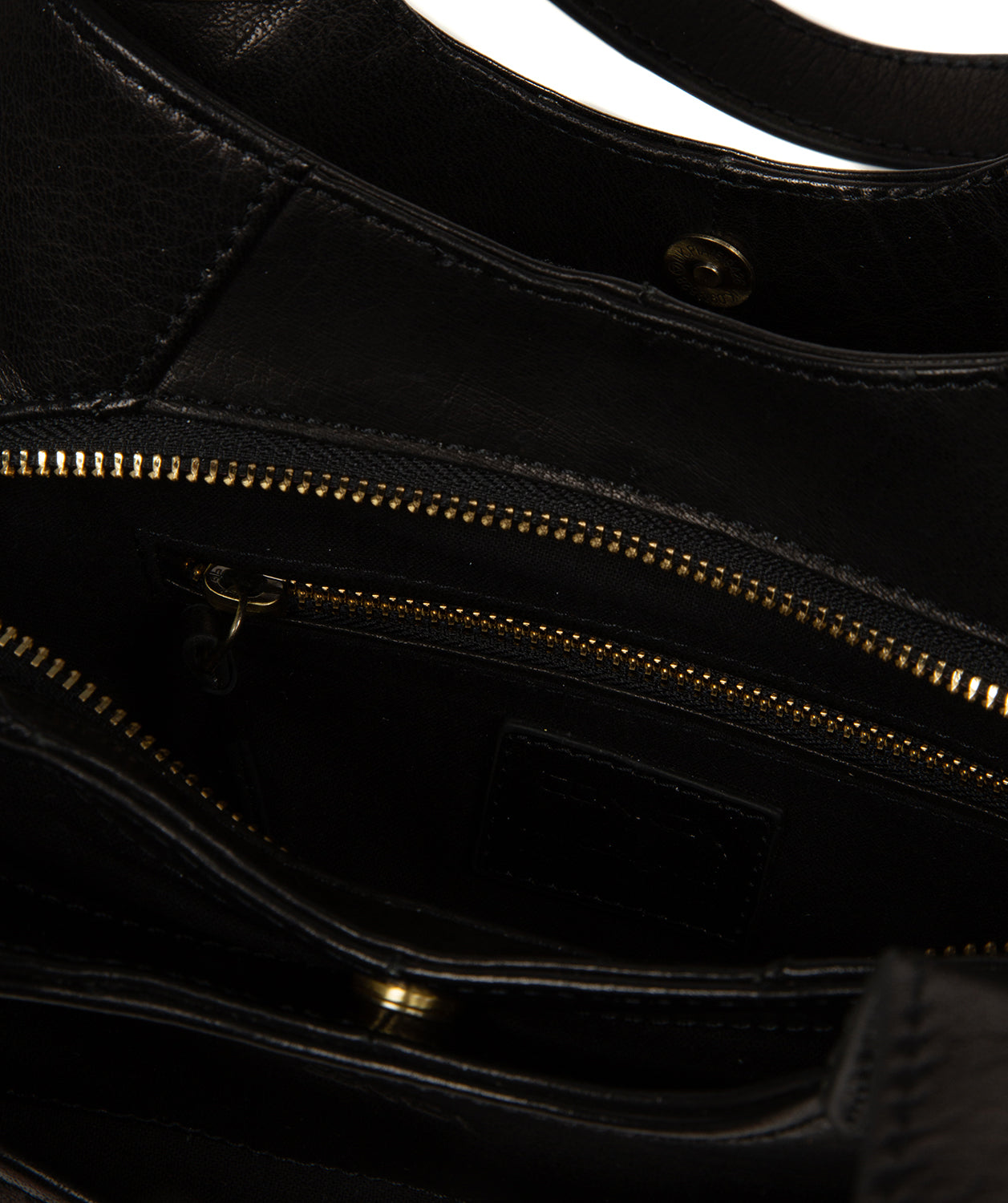 'Vesper' Black Leather Handbag