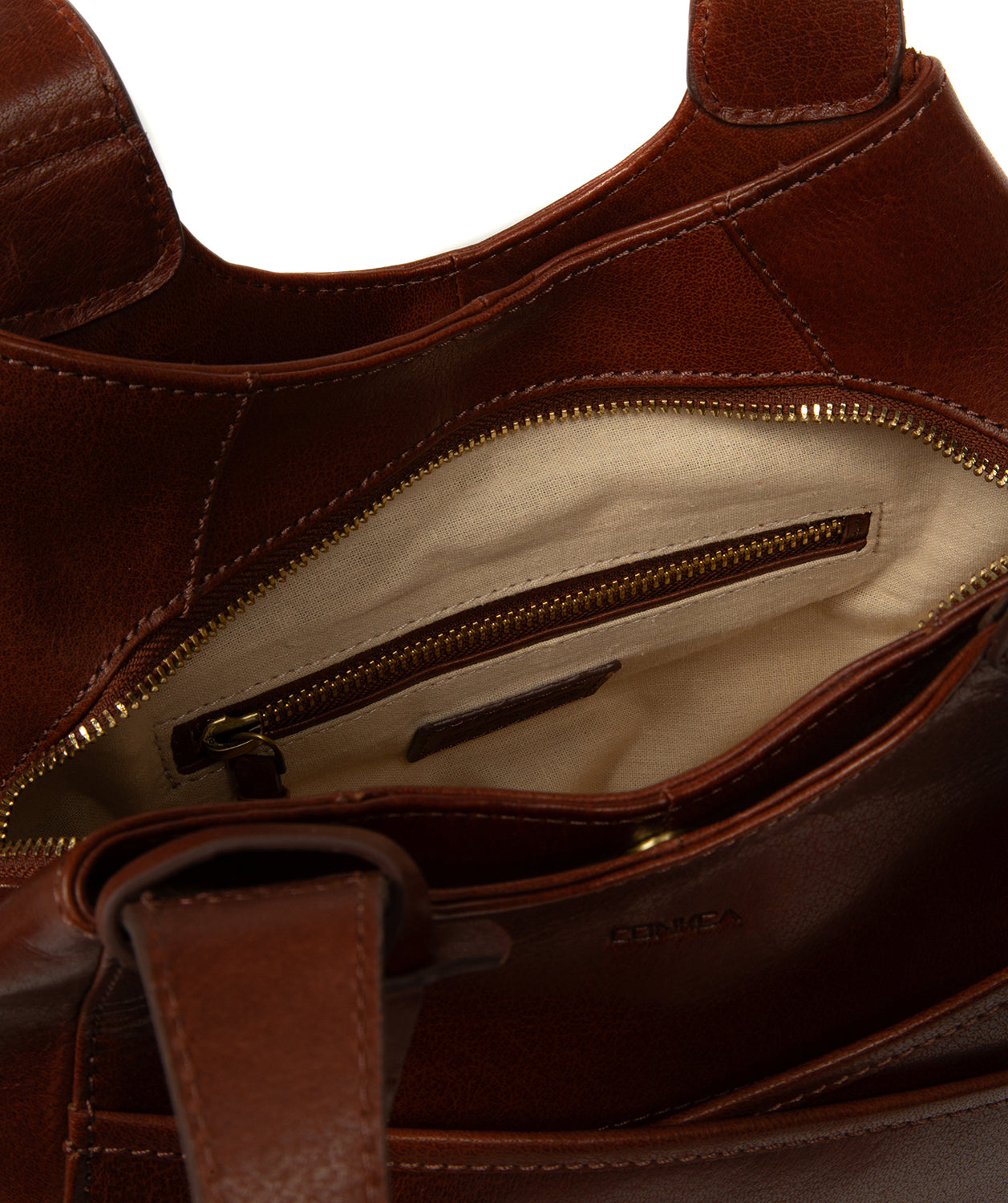 'Vesper' Conker Brown Leather Handbag