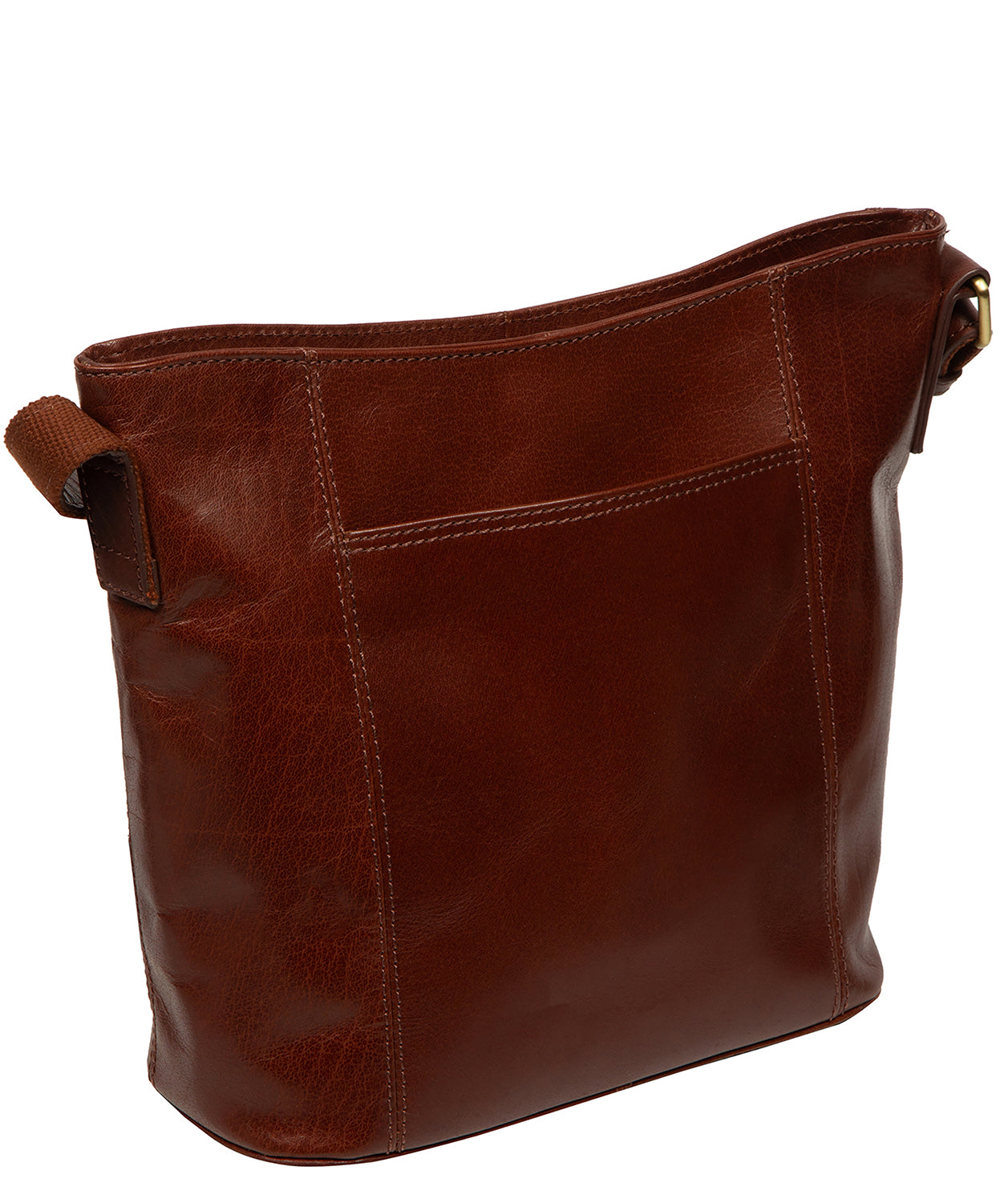 'Zinnia' Conker Brown Leather Cross Body Bag