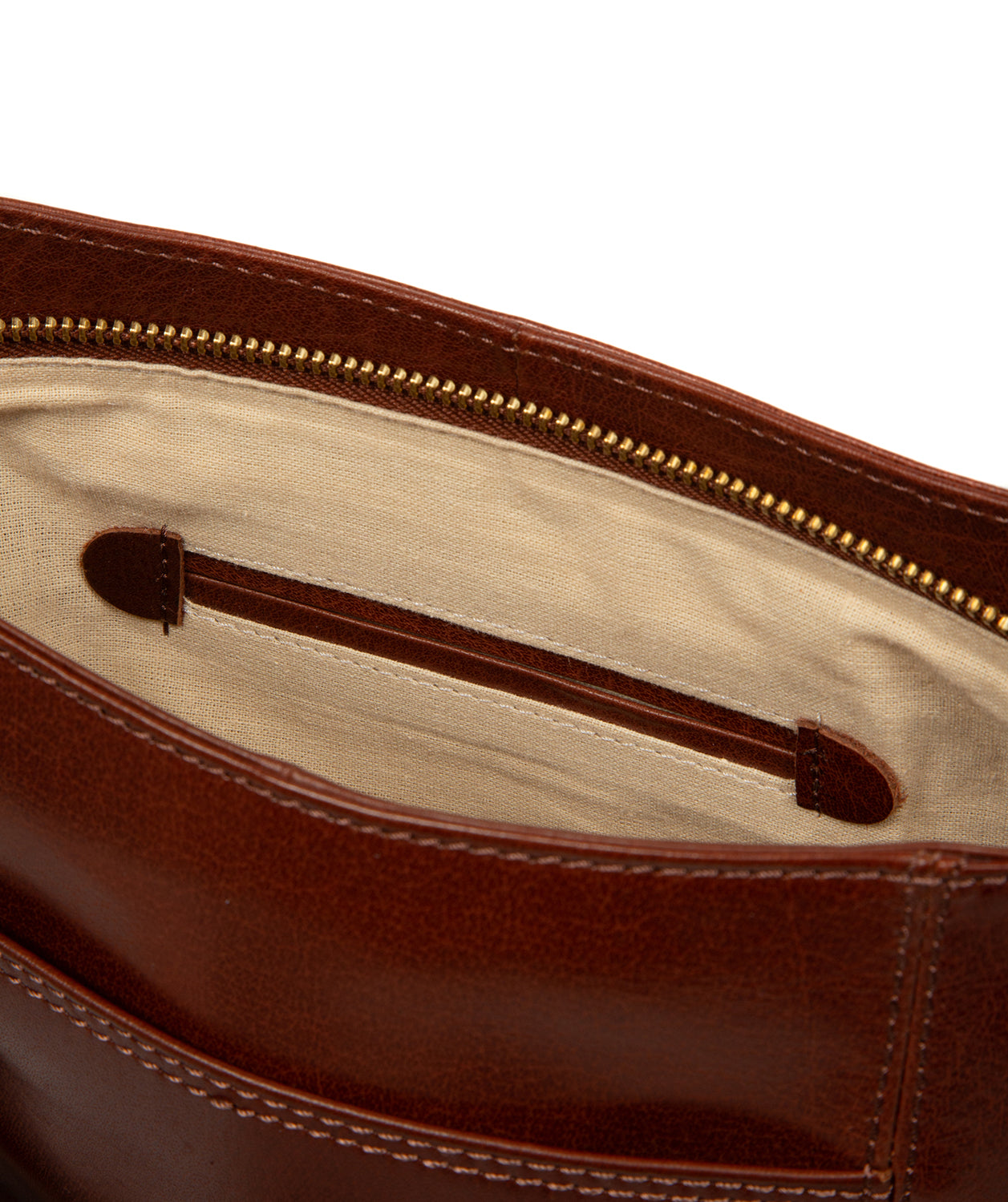 'Zinnia' Conker Brown Leather Cross Body Bag