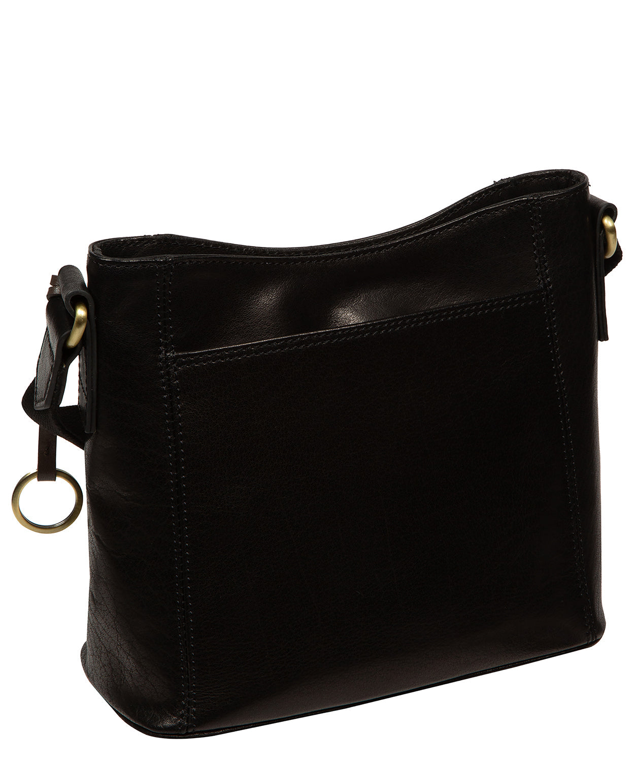 'Clementine' Black Leather Cross Body Bag