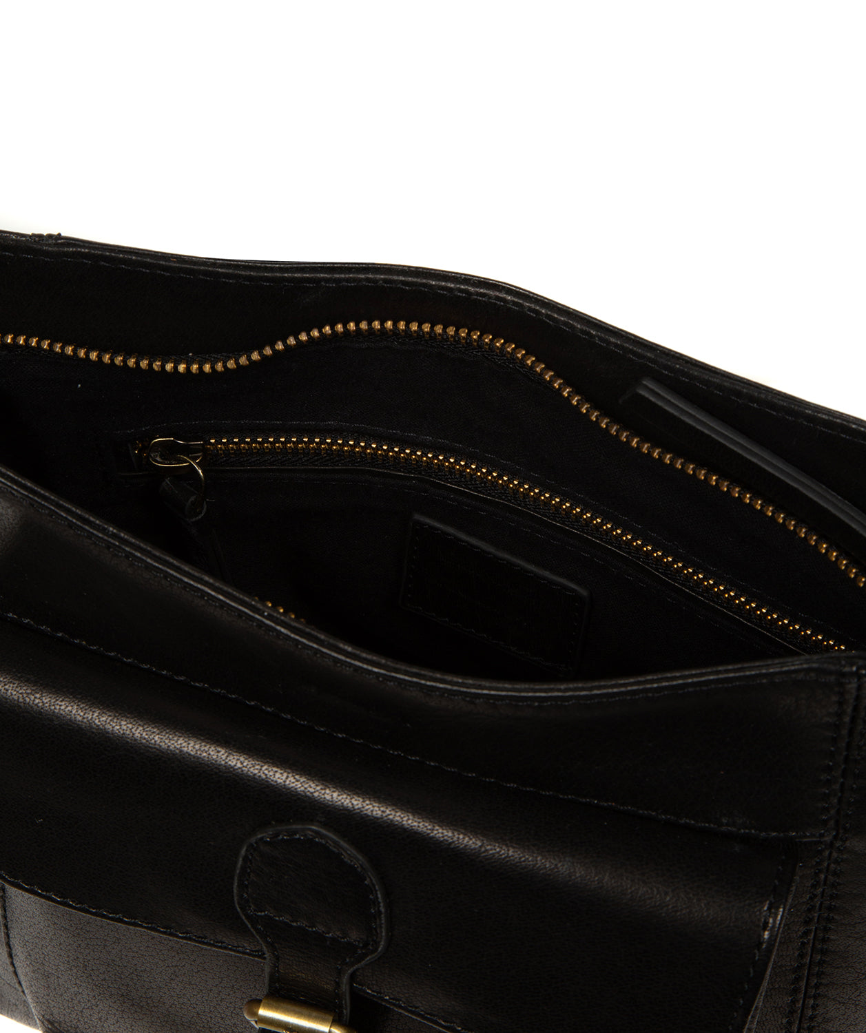 'Clementine' Black Leather Cross Body Bag