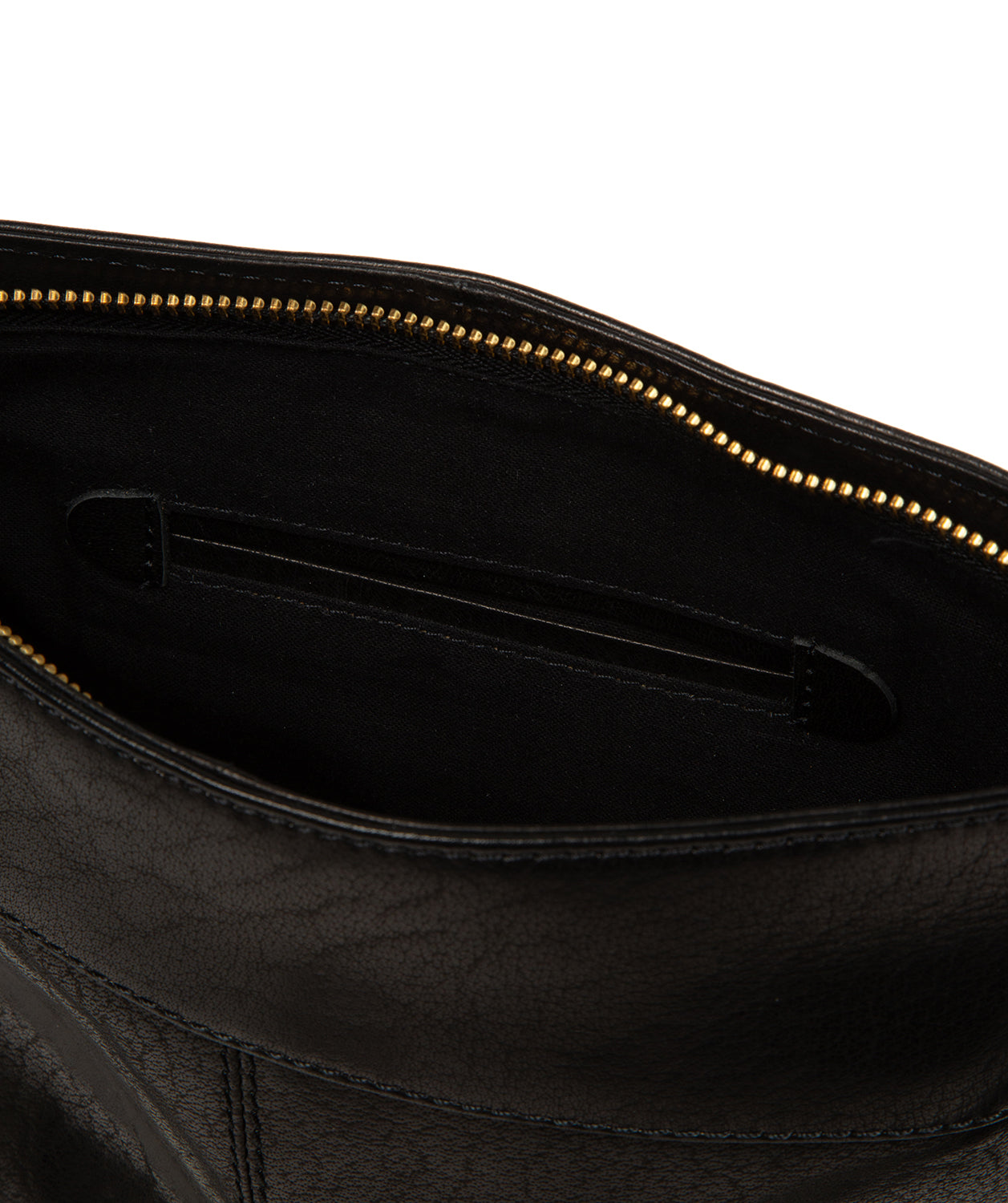 'Malin' Black Leather Cross Body Bag
