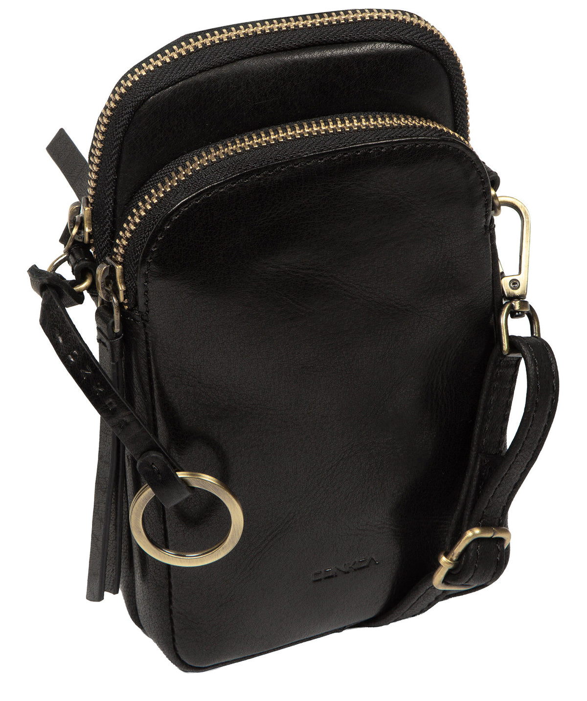 Front zipped section pocket detail
