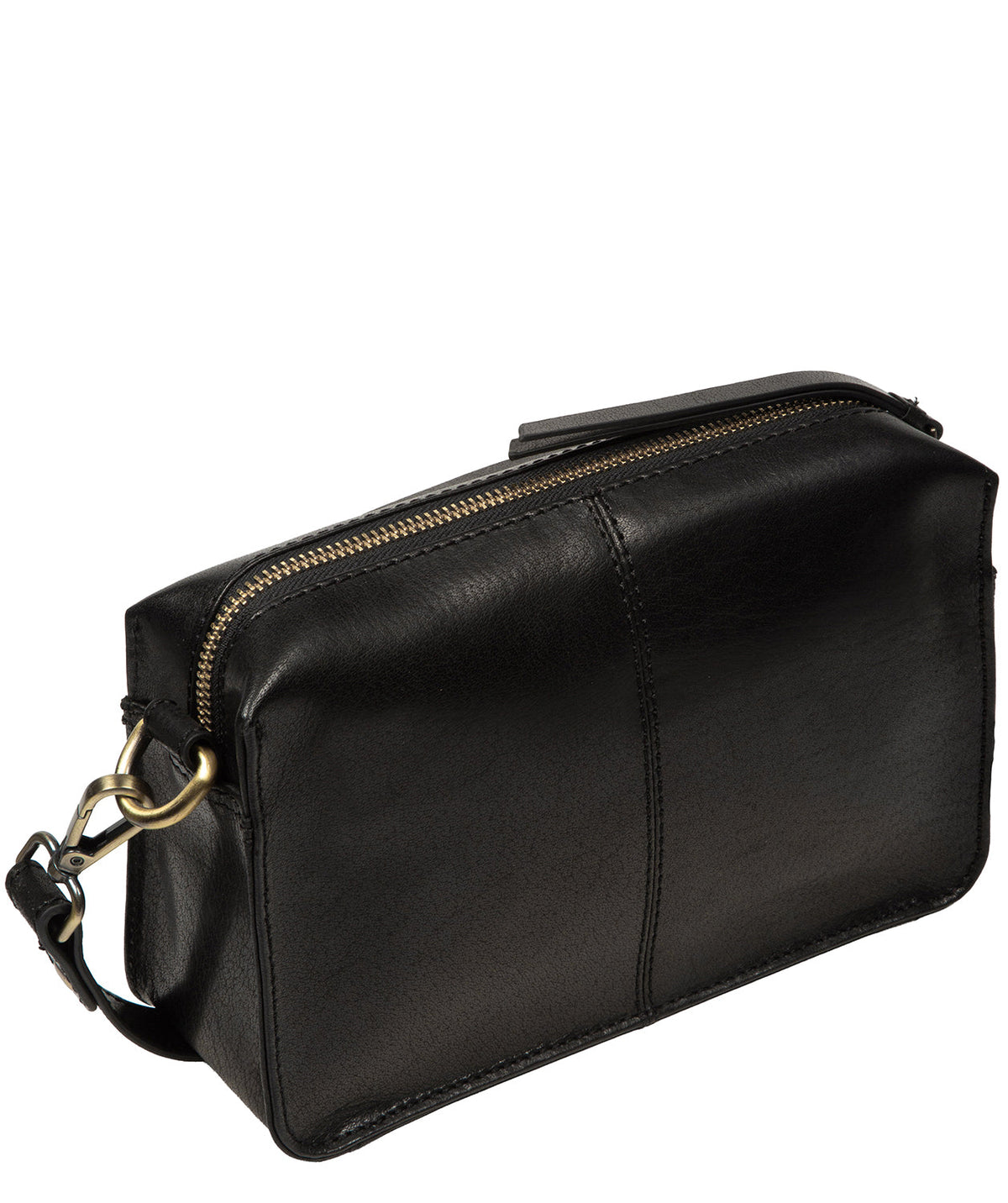 Interior fully lined main compartment with slip pocket detail