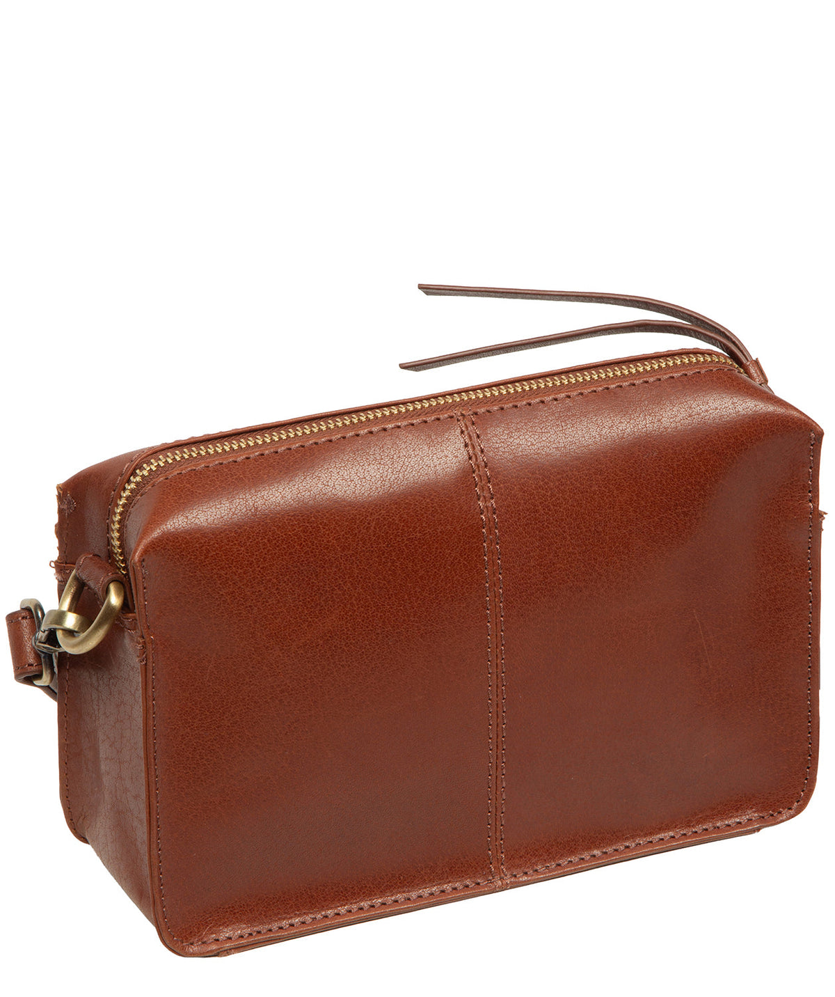 Interior view showing slip pocket and zipped compartments