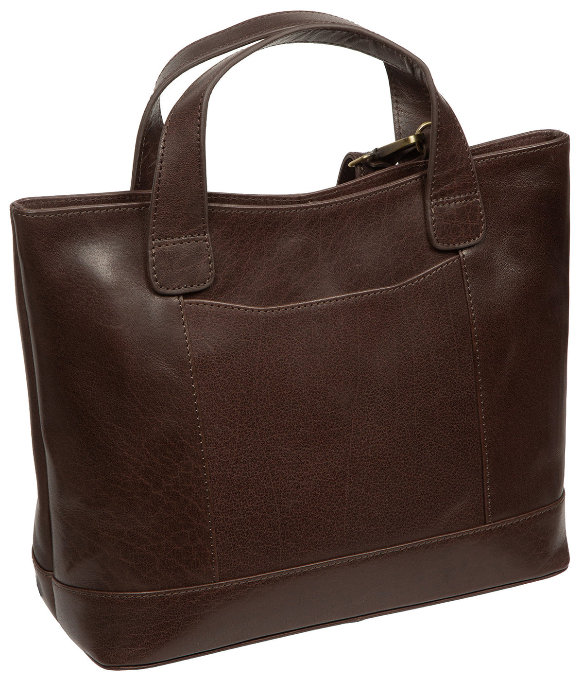 Interior zip pocket and slip pocket organisation detail