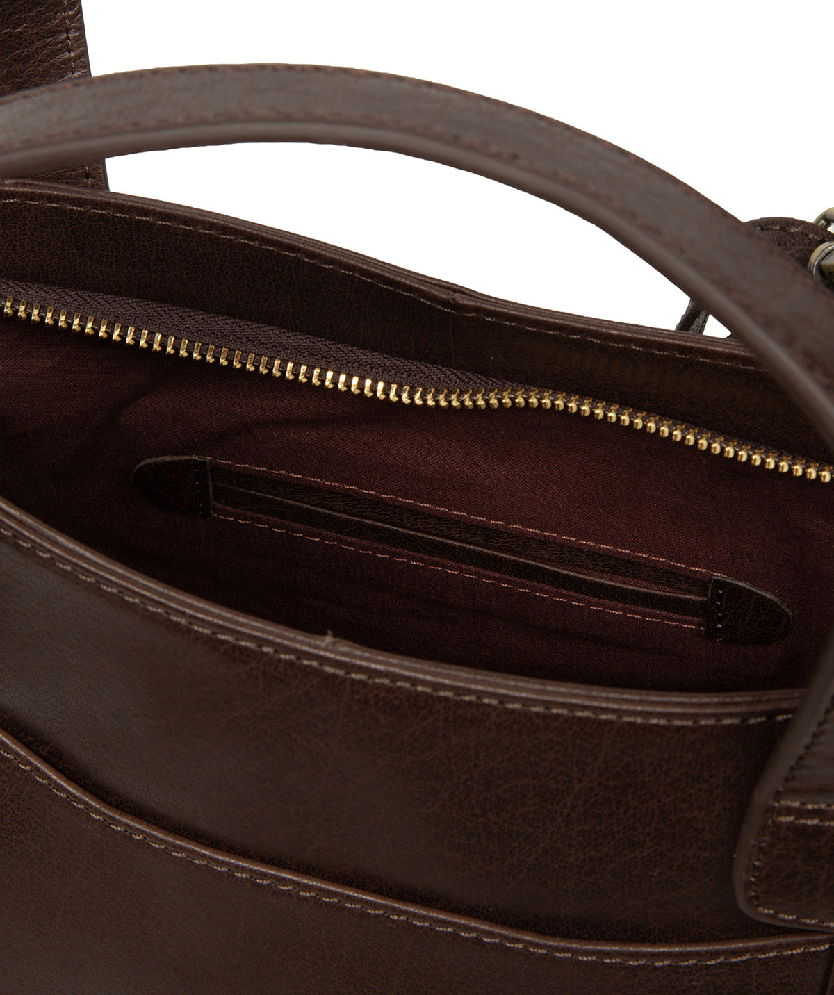 Natural multi-toned cocoa leather texture close-up