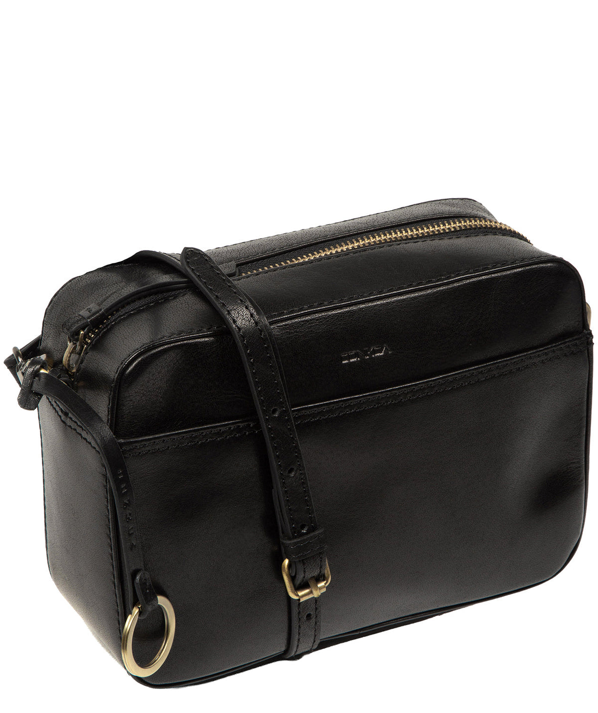Back exterior slip pockets and minimalist charm