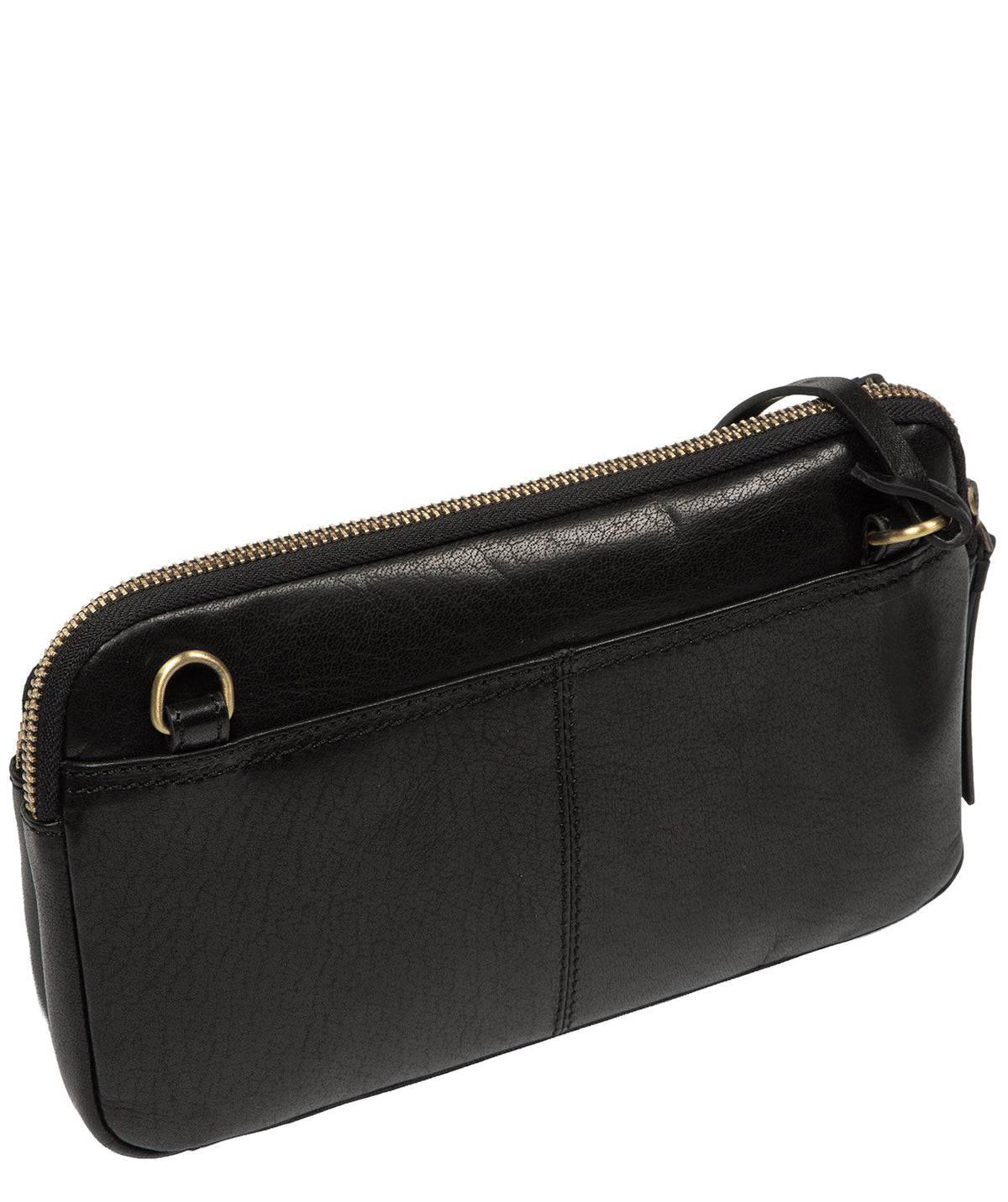 Interior zip pocket and card slot organisation detail