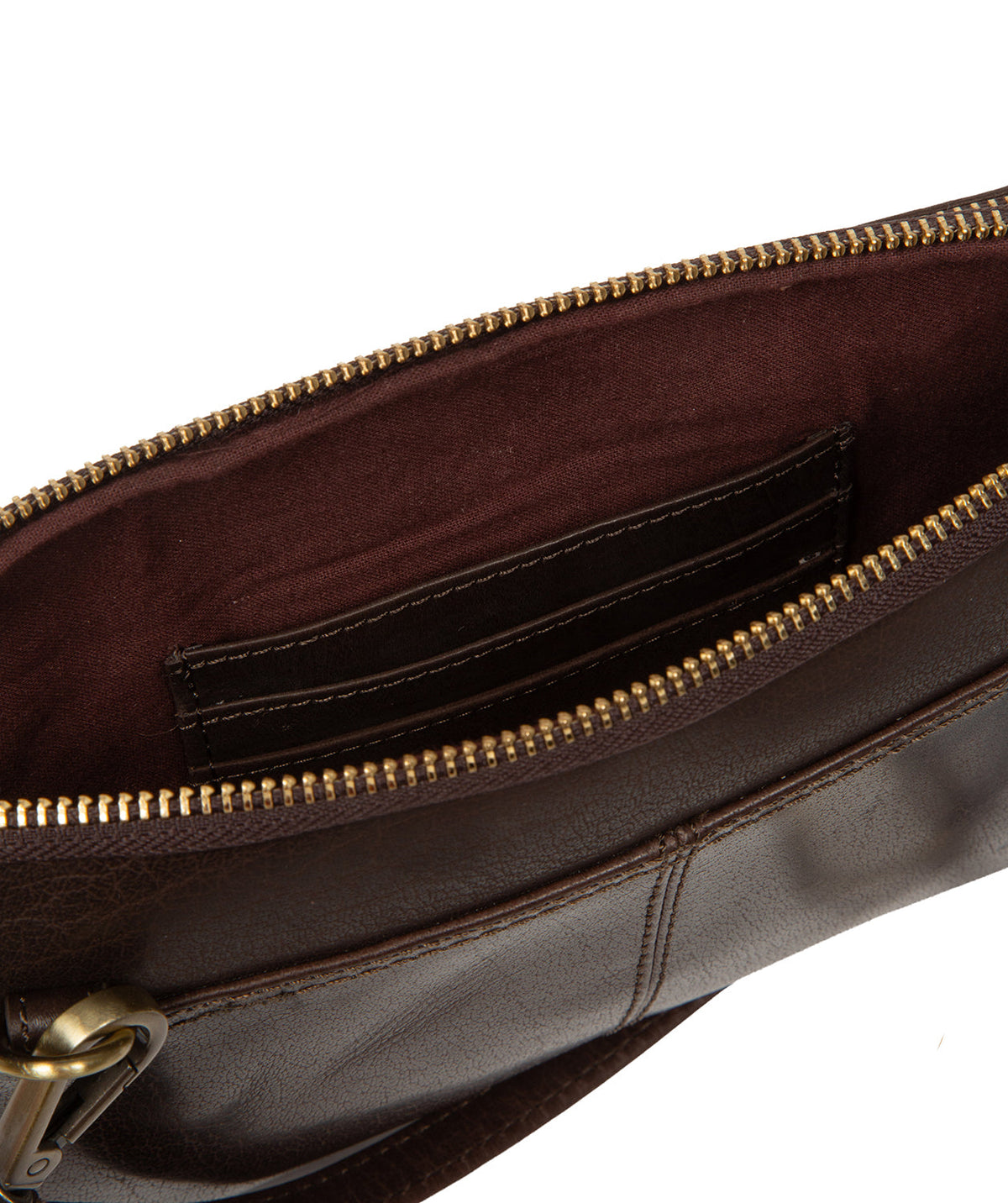 Full bag view with natural leather finish