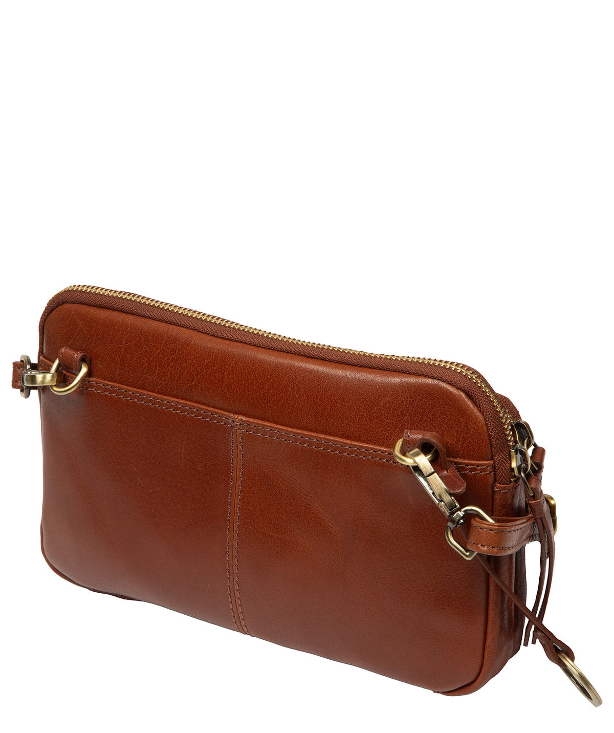 Interior zip pocket and card slot organisation detail