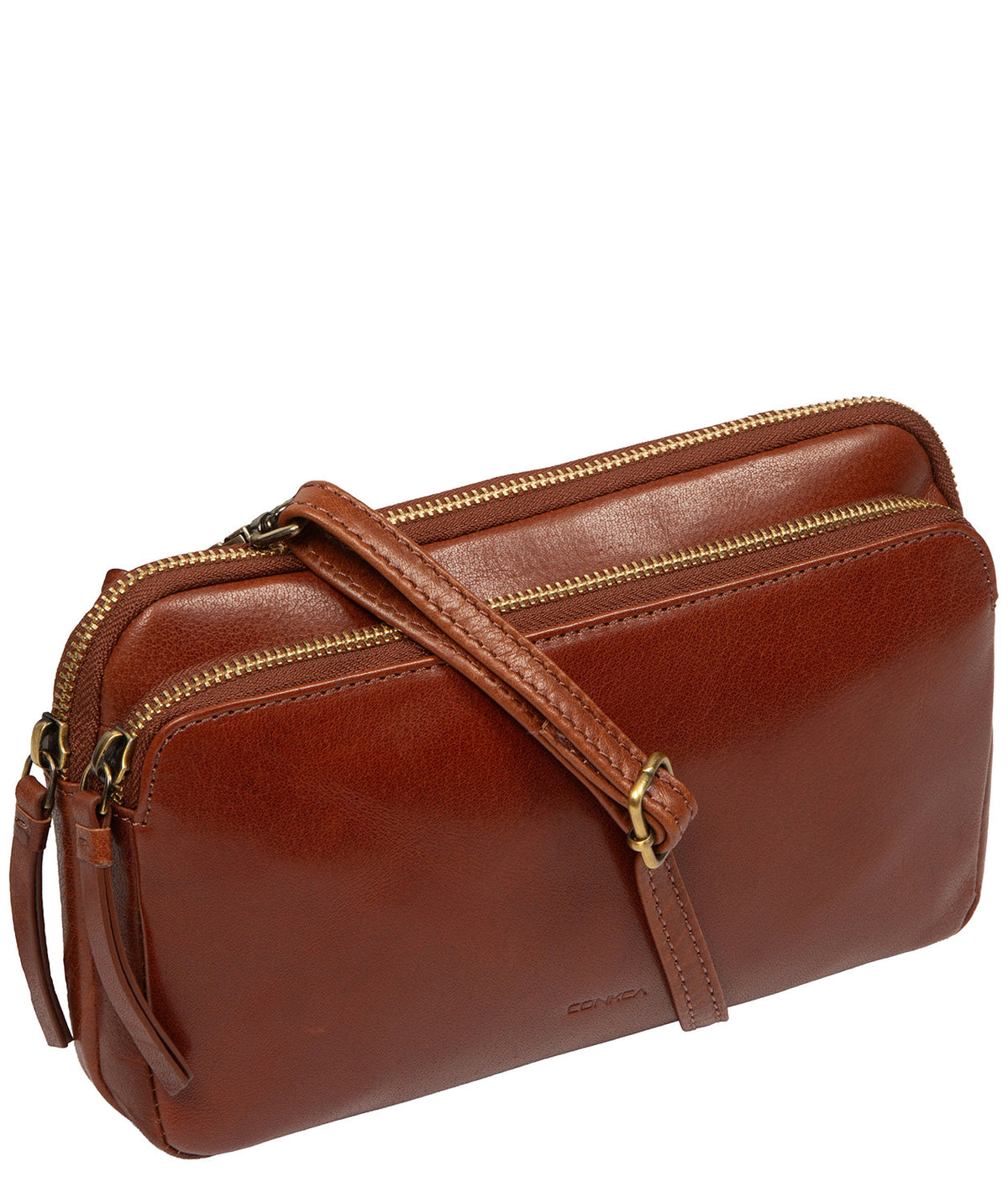 Birdy bag worn as crossbody with 70cm shoulder strap