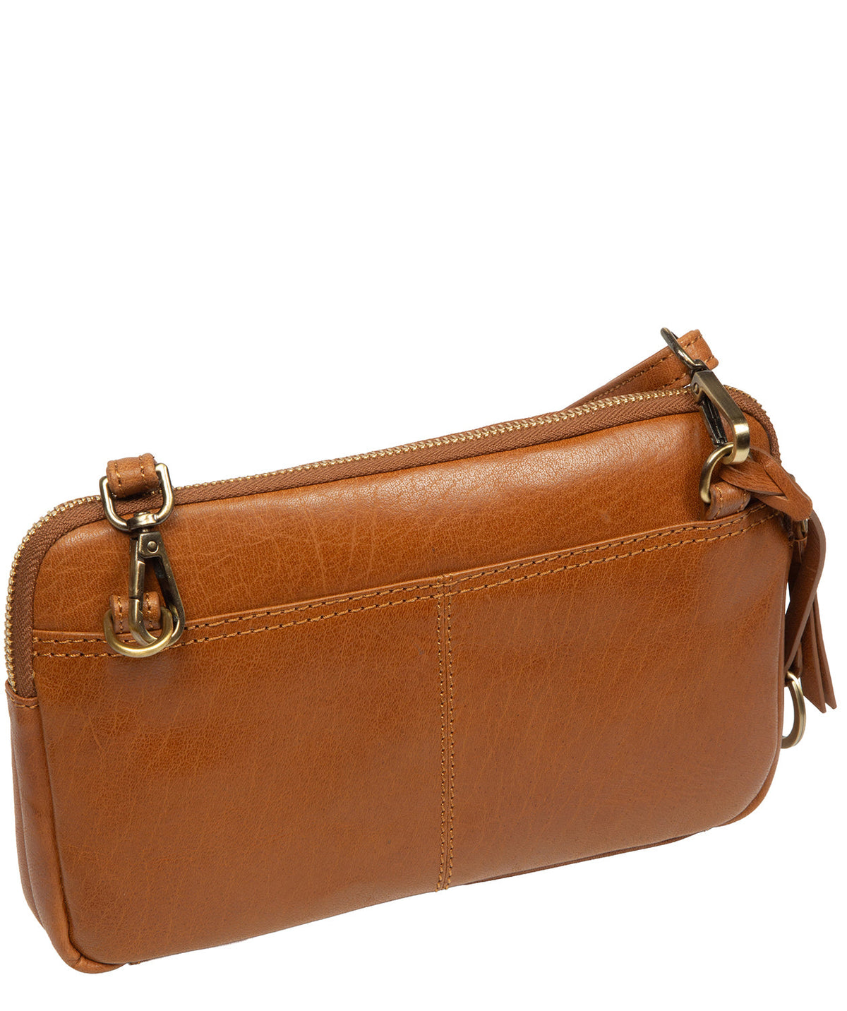 Interior organisation with card slots and zipped pocket detail