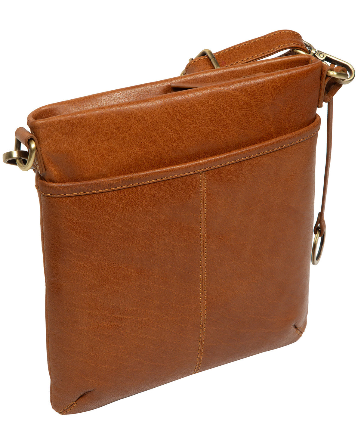 Interior view with zipped pocket and fully lined main compartment