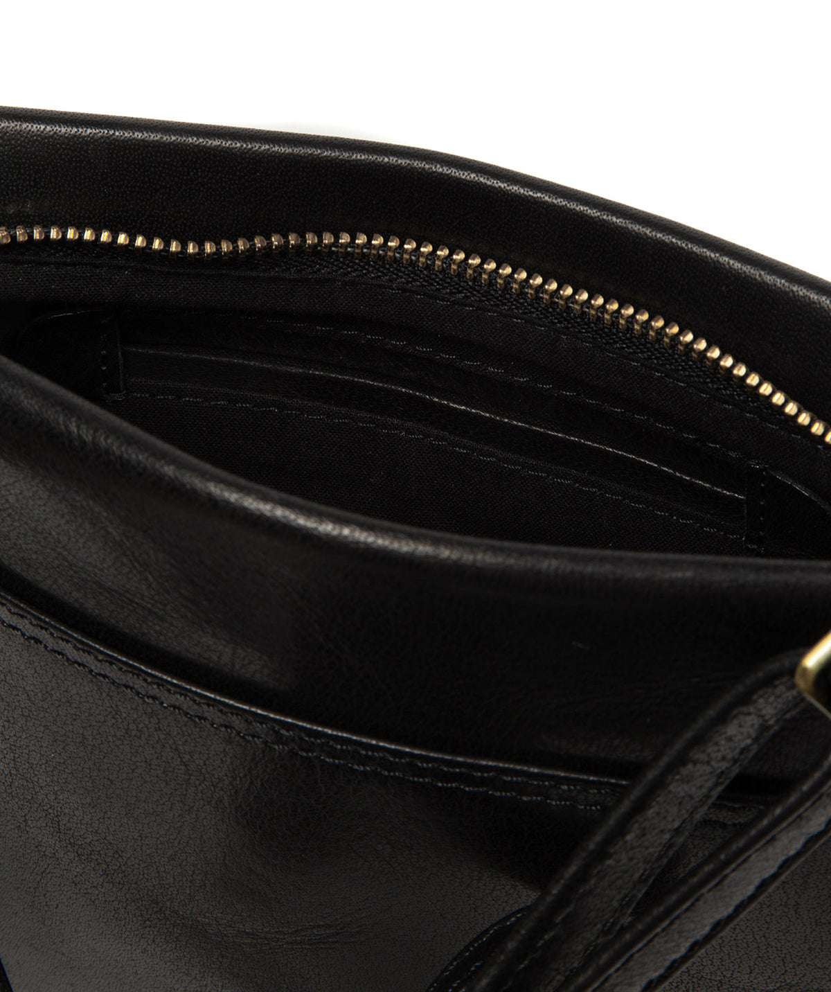 multi-toned black leather texture and finish