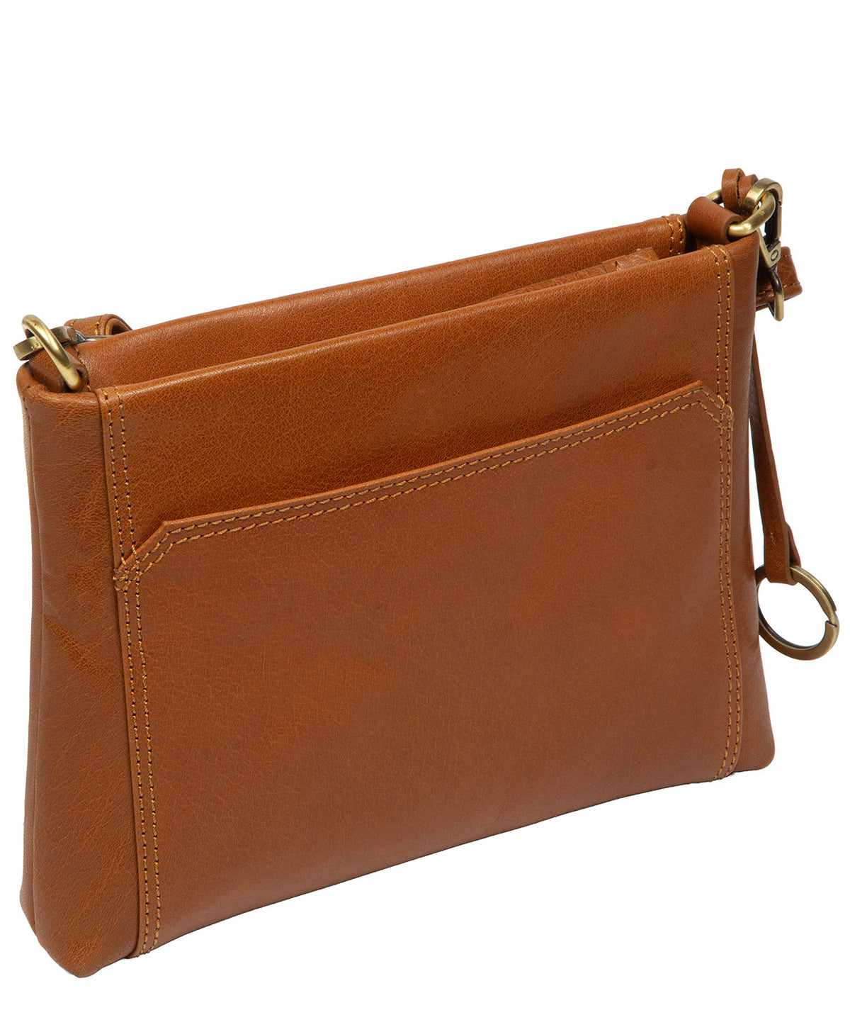 interior zip pocket and slip pocket organisation detail