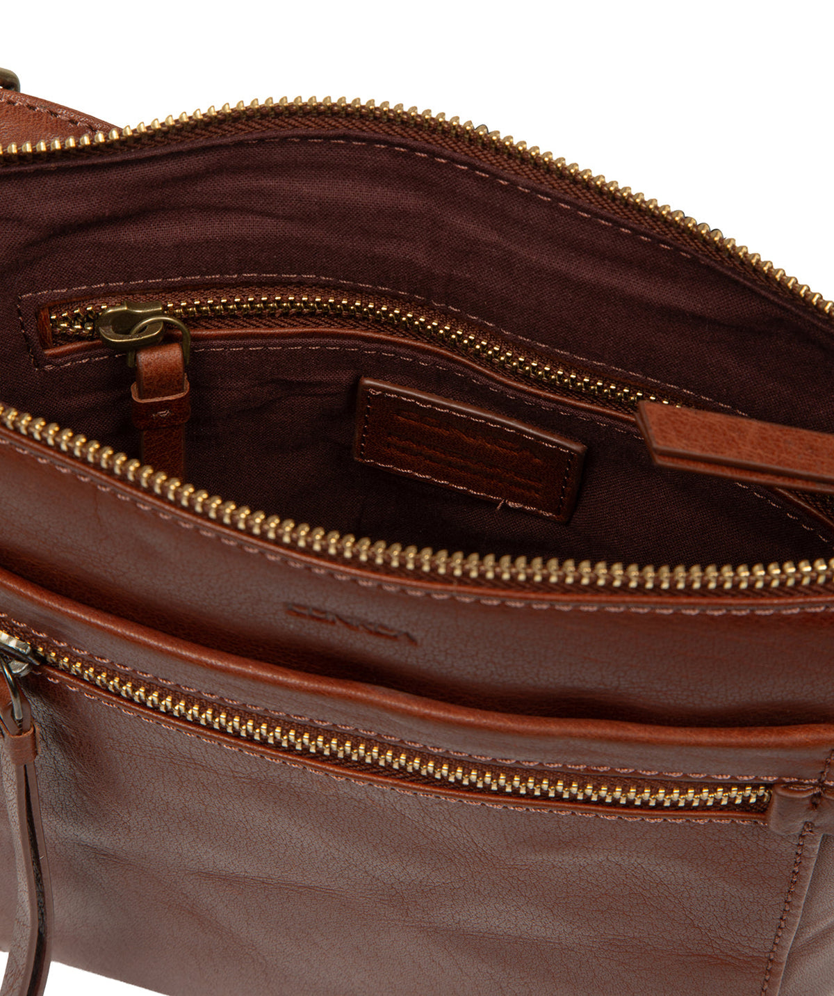 Adjustable detachable leather shoulder strap with loop attachment