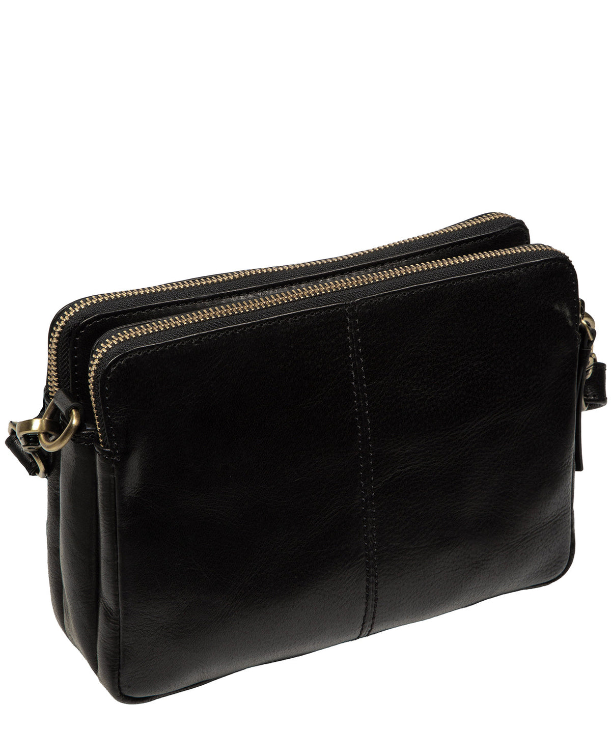 Interior triple compartment design with zip pockets