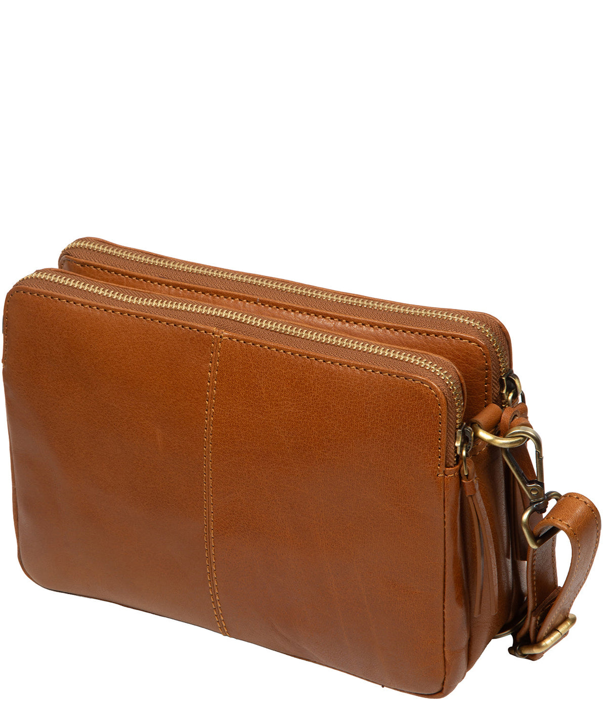 Triple compartment design with zipped and press-stud sections