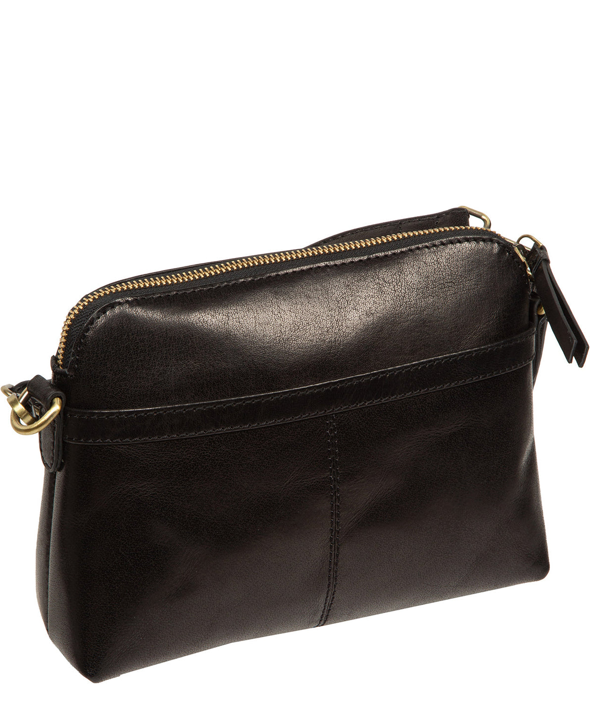 Interior view showing zipped and slip pockets