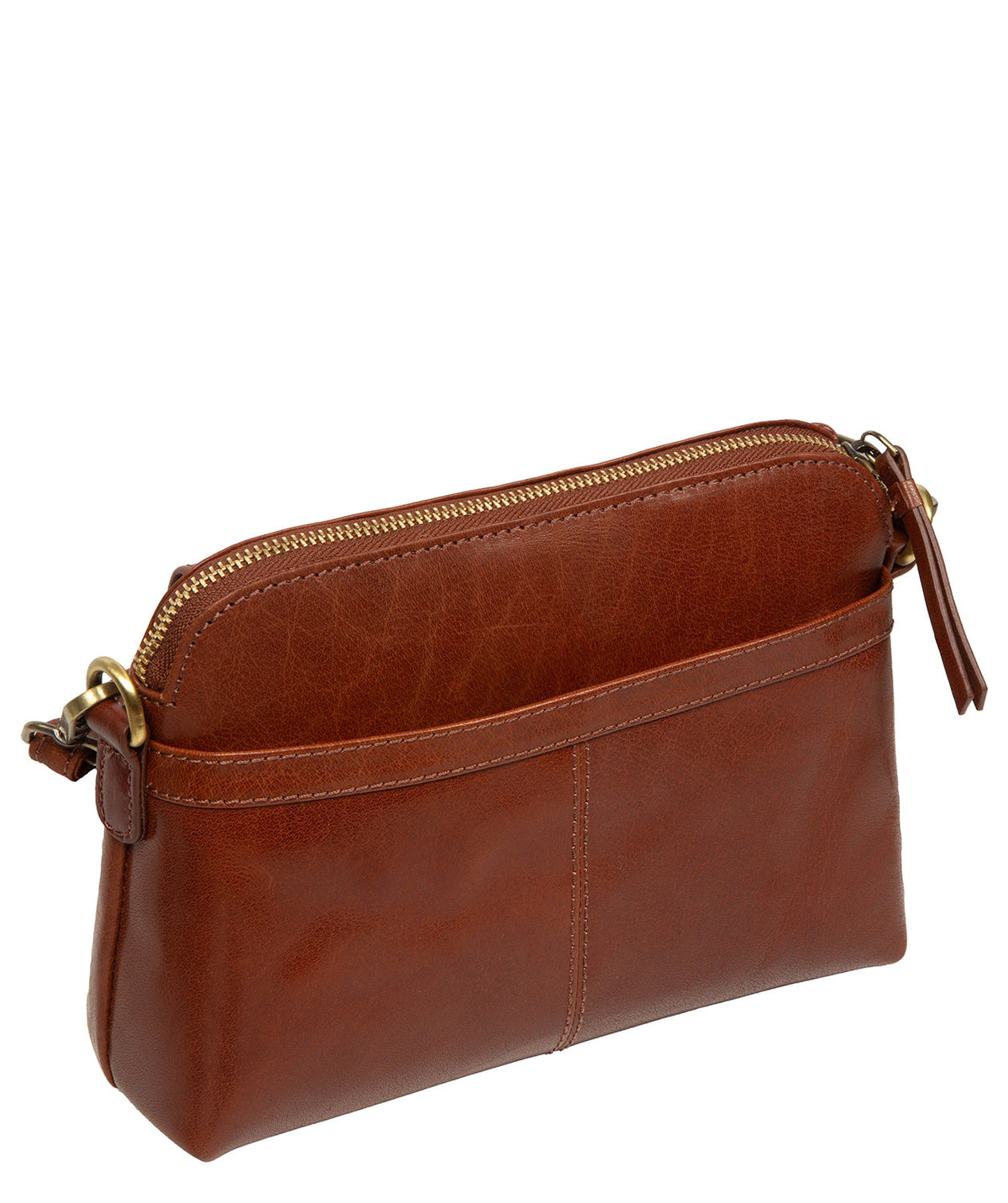 Starling bag interior with zip pocket and slip pocket detail
