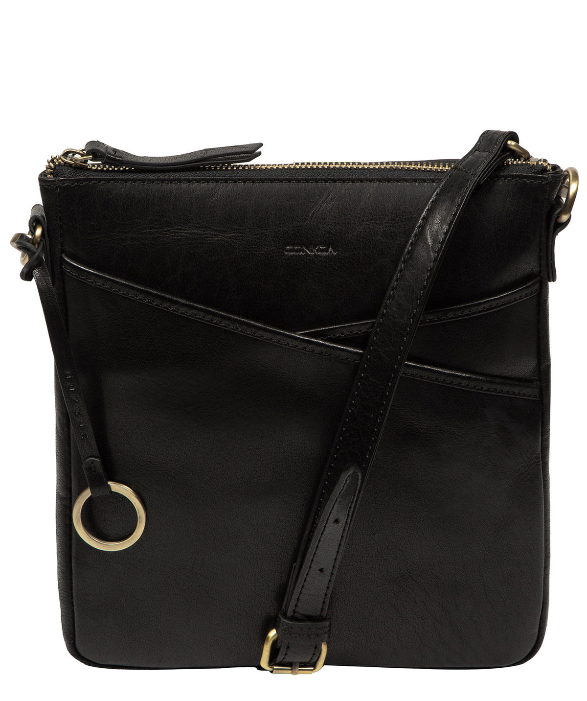 Holly crossbody bag side profile with adjustable leather strap