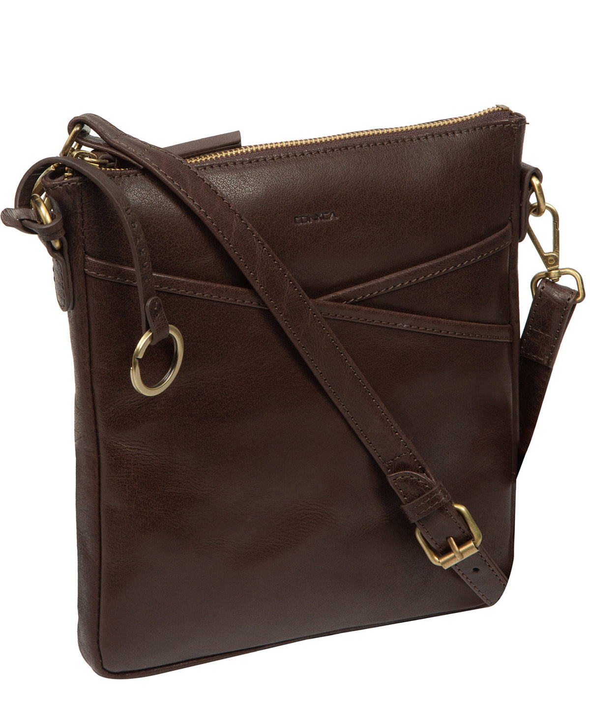 Rear slip pocket detail for secure storage